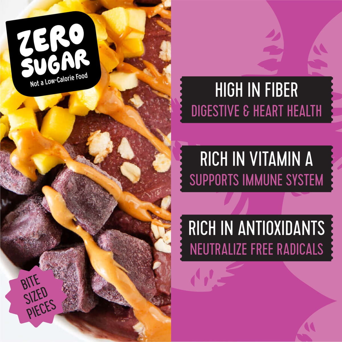 Pitaya Foods Frozen Acai Berry Pieces Pure Unsweetened Organic 12 Oz