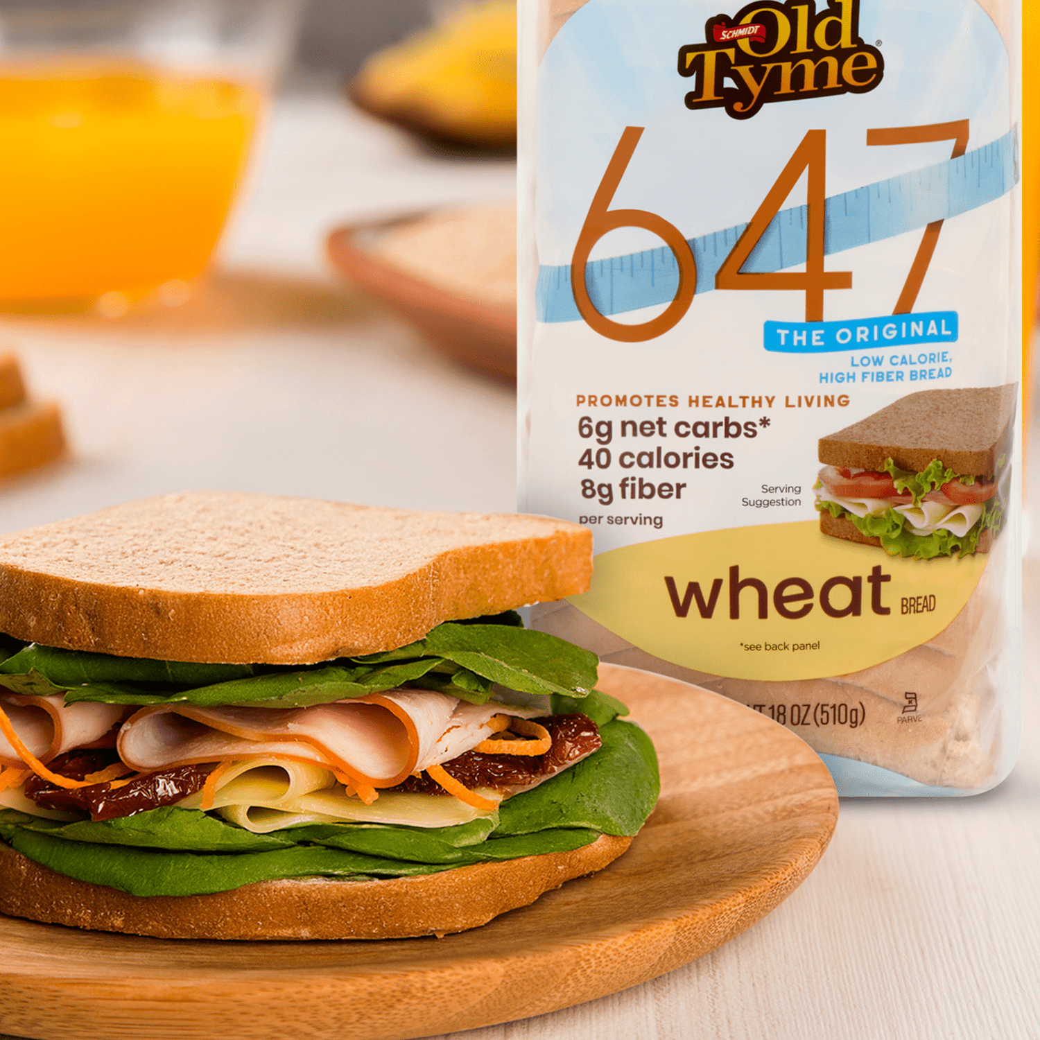 Old Tyme 647 Wheat Bread 18 Oz 1 Count