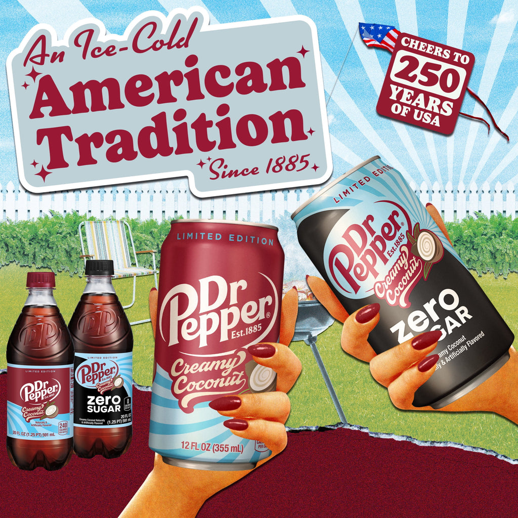 Dr Pepper Creamy Coconut Soda Pop Cans 12 Fl Oz 12 Pack