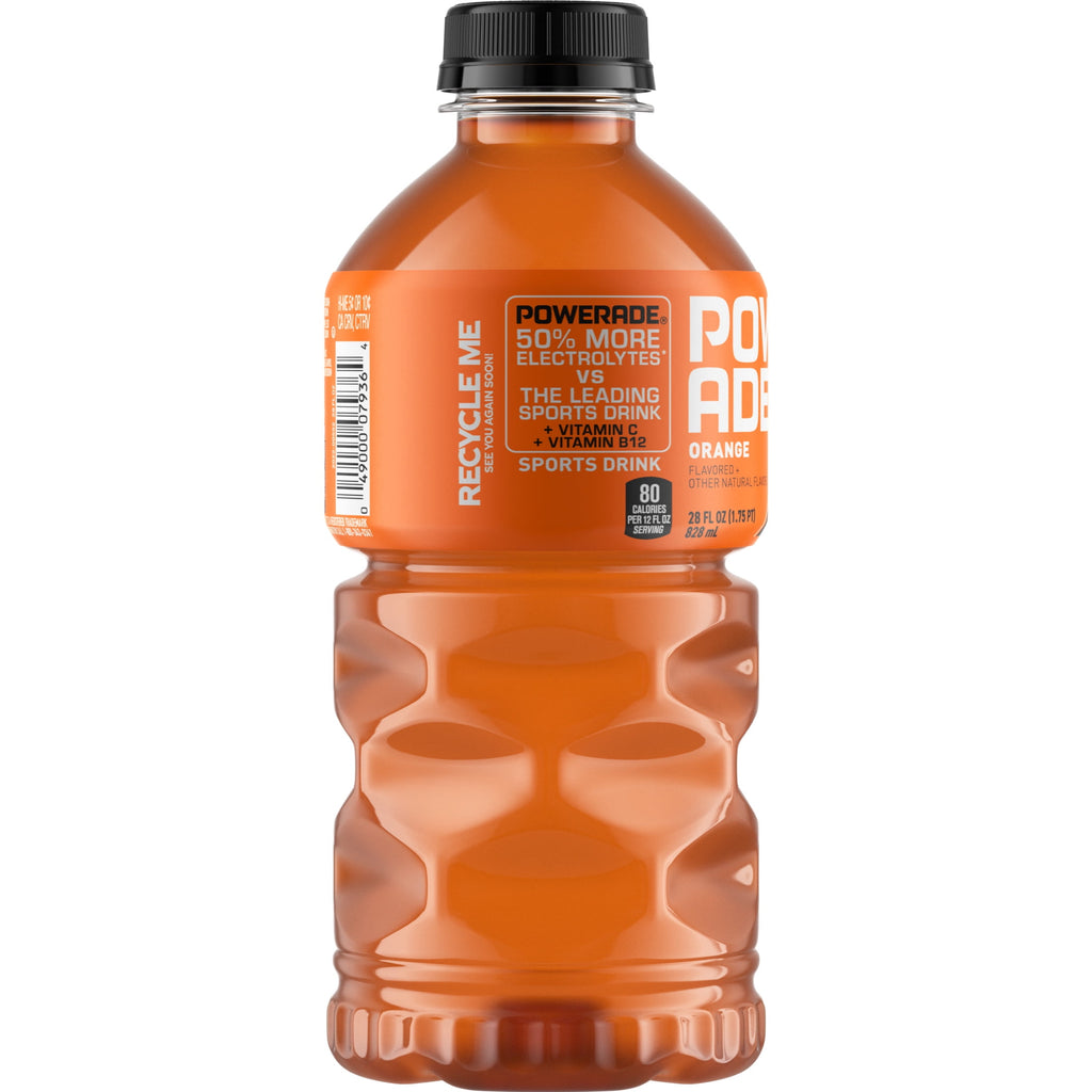 Powerade Orange Electrolyte Sports Drink 28 fl oz Bottle