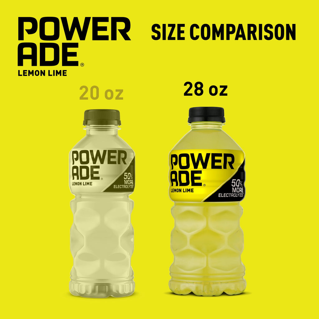 Powerade Lemon Lime Electrolyte Sports Drink 28 fl oz Bottle