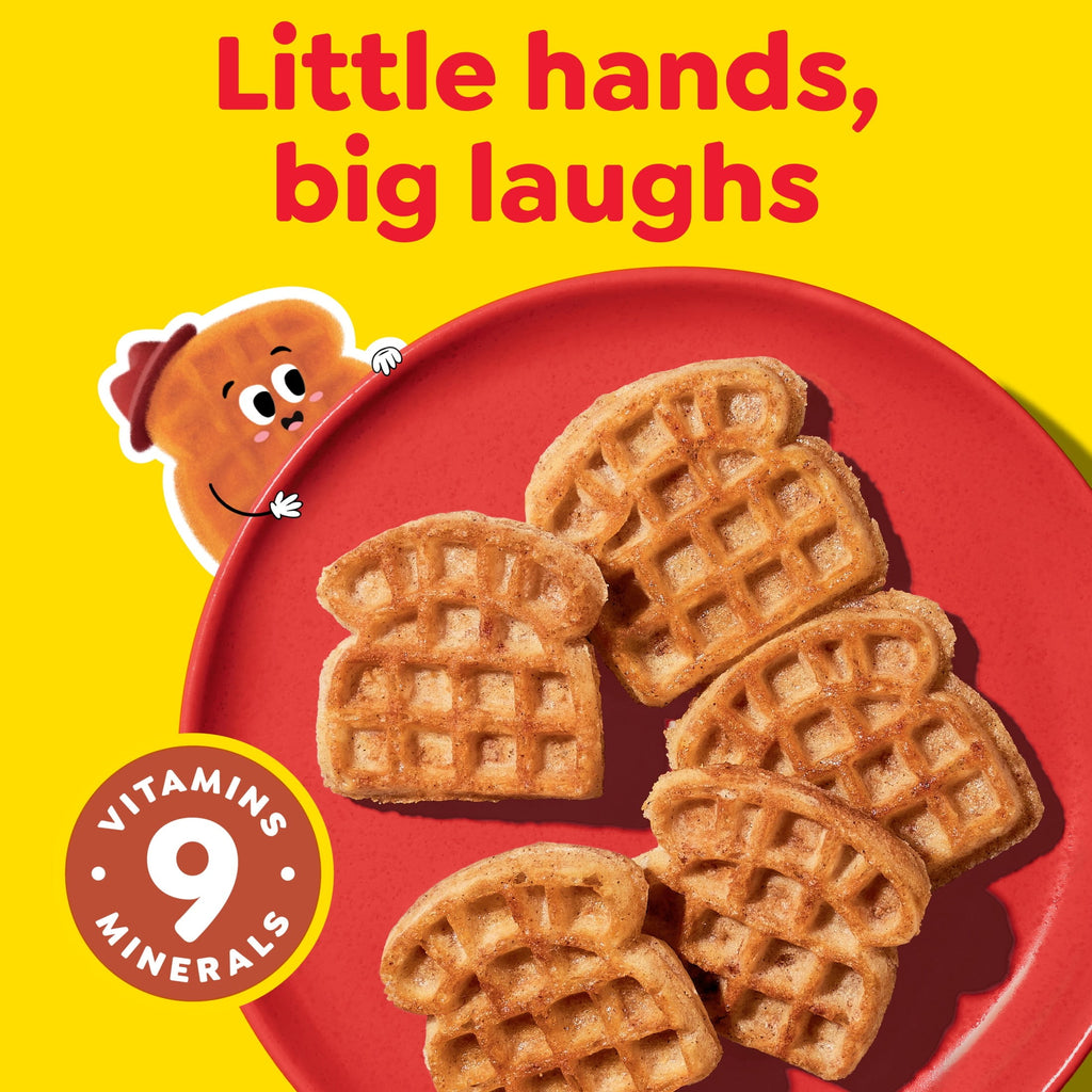 Eggo Minis Cinnamon Toast Waffles Frozen 25.8 Oz 24 Count