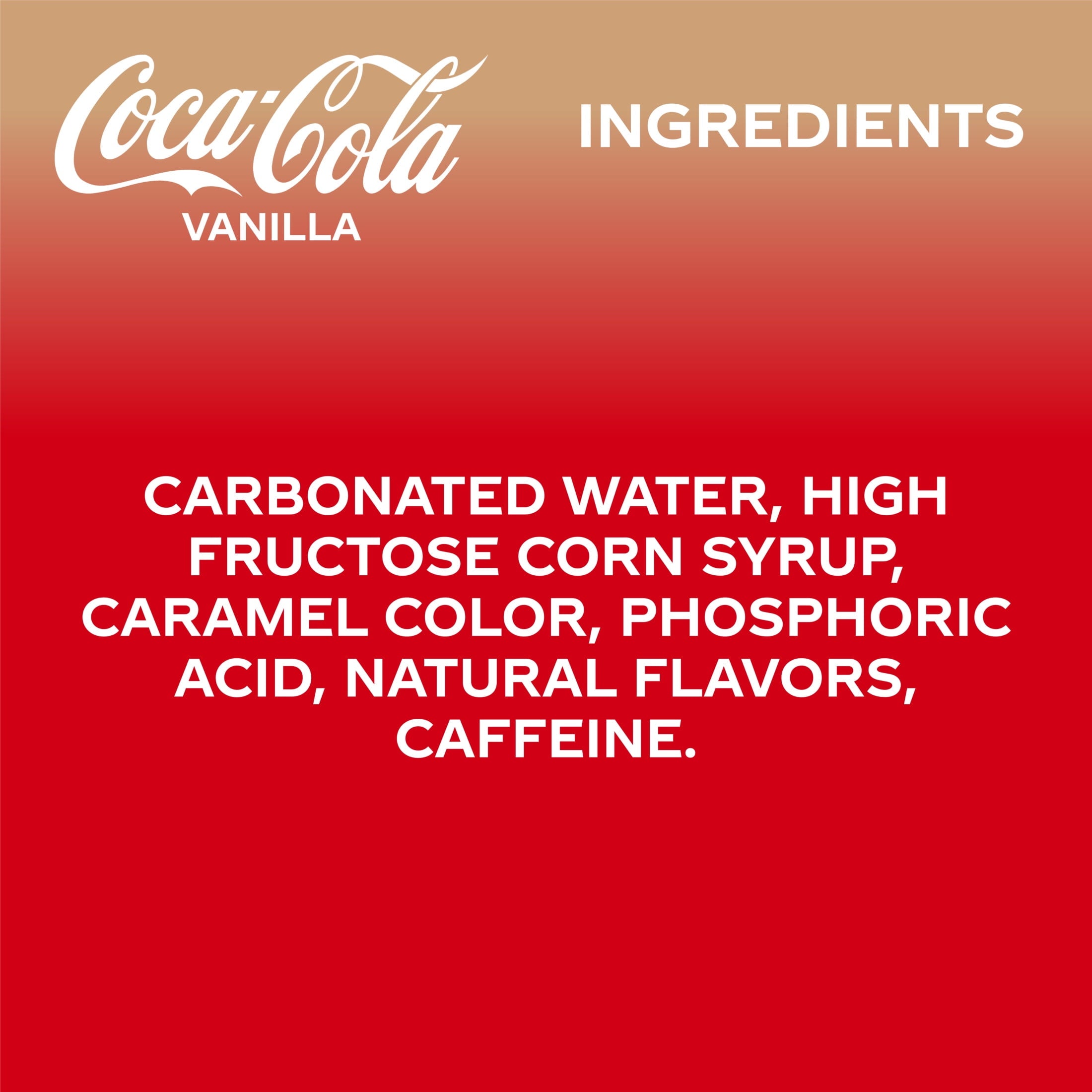 Vanilla Soda Pop Fridge Pack Cans 12 Fl Oz 12 Pack Coca-Cola