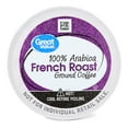Great Value French Dark Roast 100% Arabica Ground Coffee Pods 34.9 oz 100 Count
