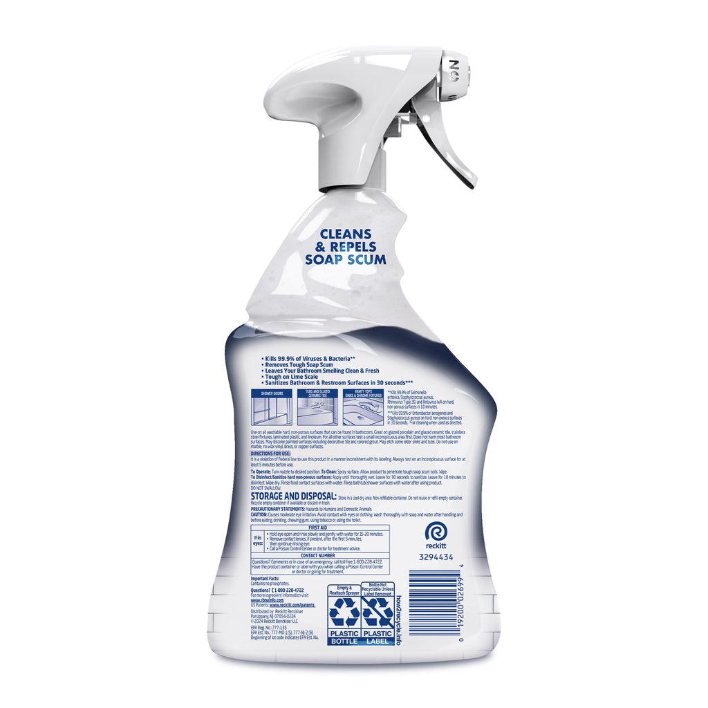 Lysol Power Foaming Bathroom Cleaner Disinfectant Spray Island Breeze 32 fl oz