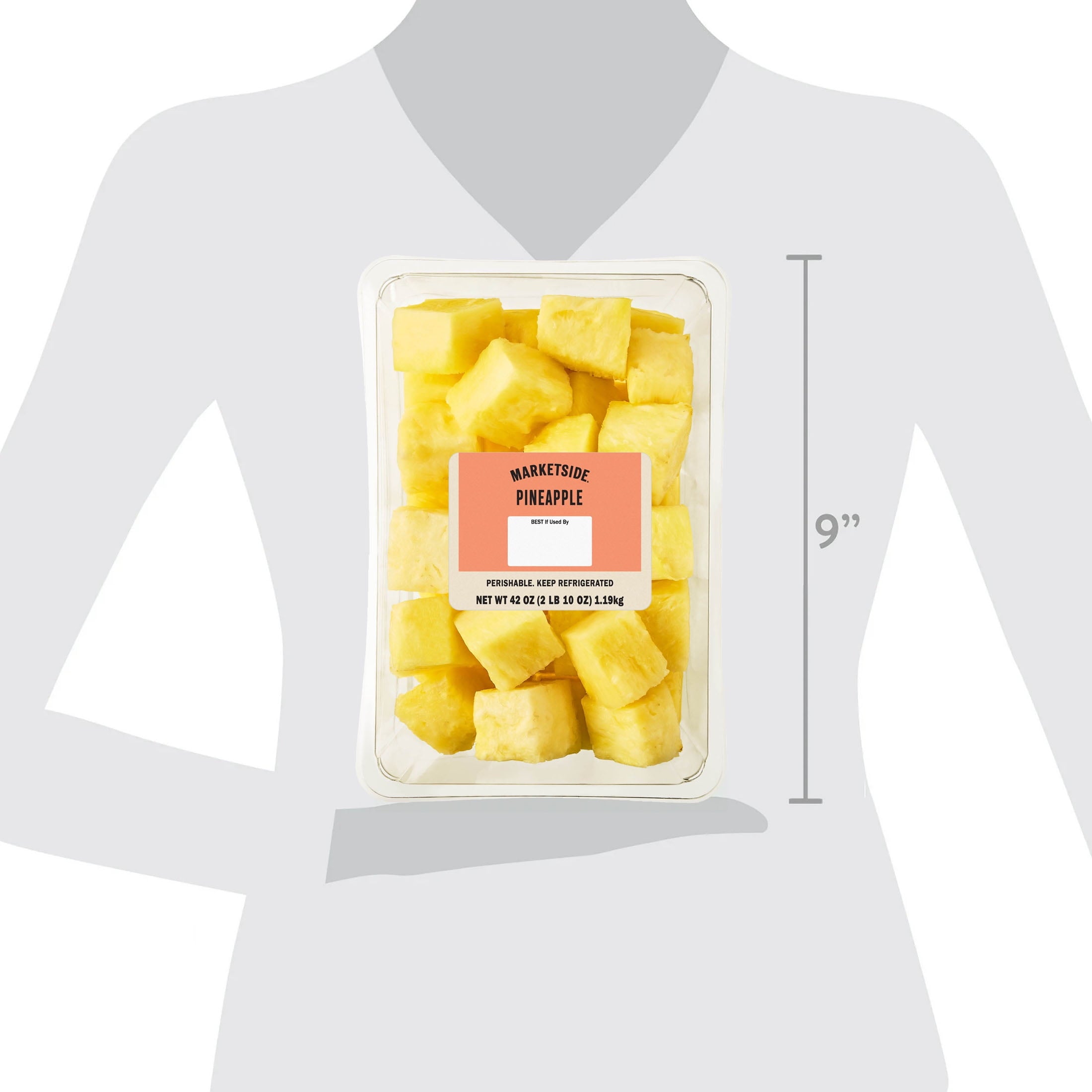 Marketside Fresh Cut Pineapple Chunks 42 Oz Tray