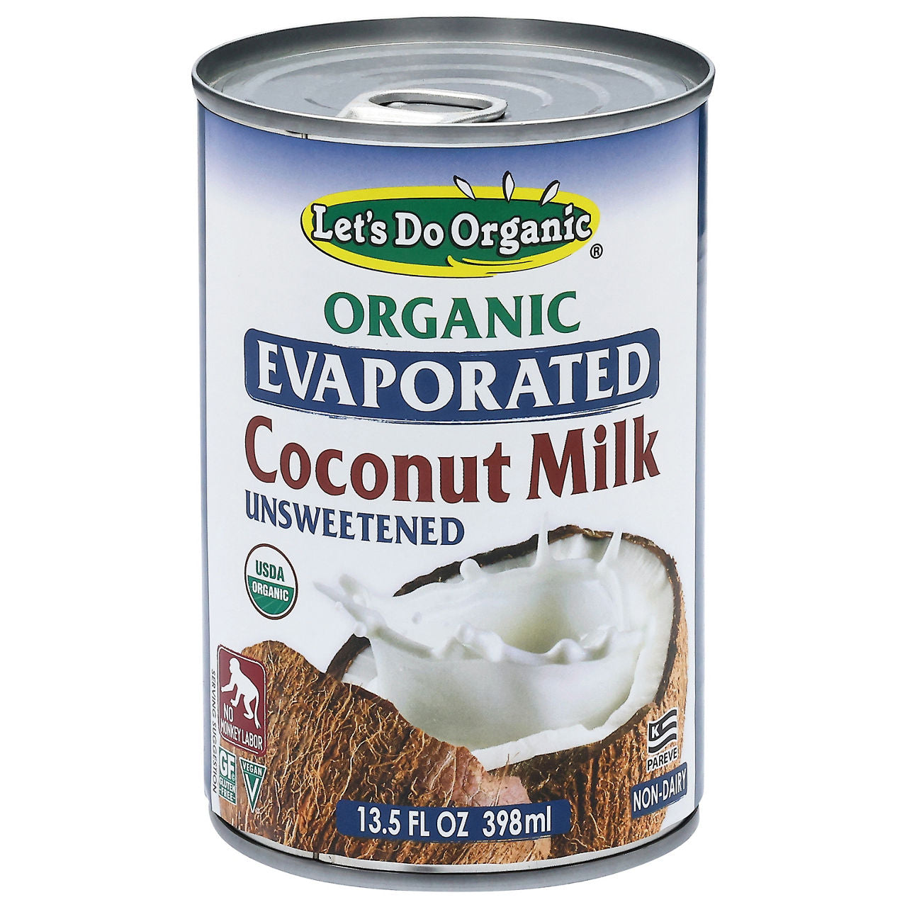 Let's Do Organic Unsweetened Evaporated Coconut Milk 13.5 fl oz