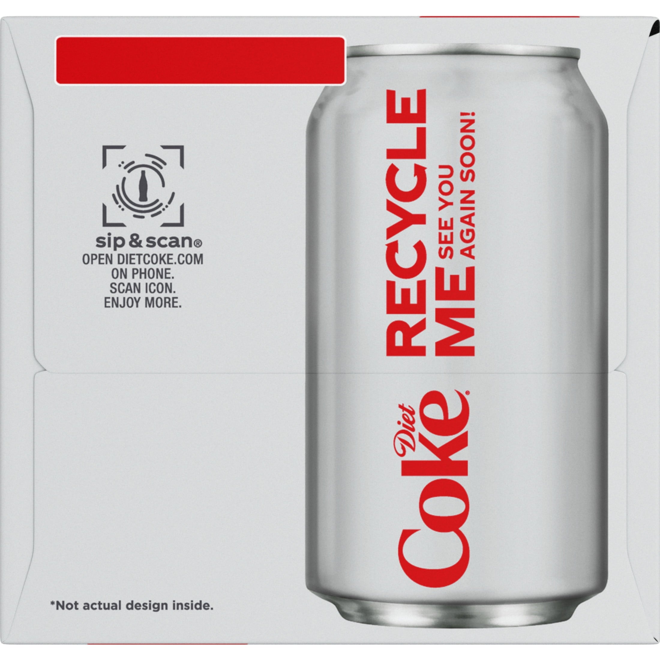 Diet Coke Soda Fridge Pack Cans 12 fl oz 12 Pack