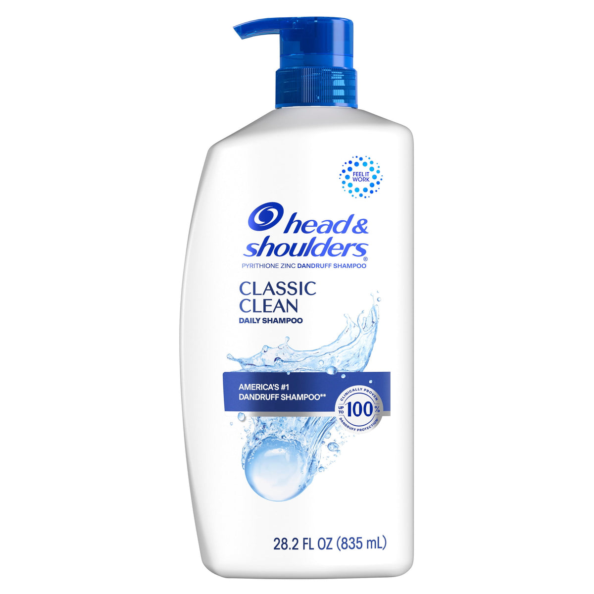 Head & Shoulders Classic Clean Dandruff Shampoo 1% Pyrithione Zinc 28.2 fl oz