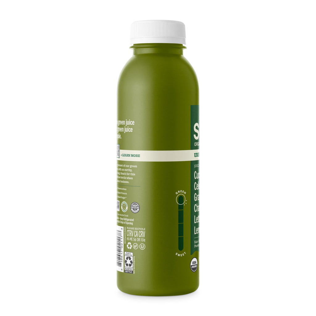 Suja Organic Uber Greens Cold Pressed Juice Drink 13.5 fl oz Bottle