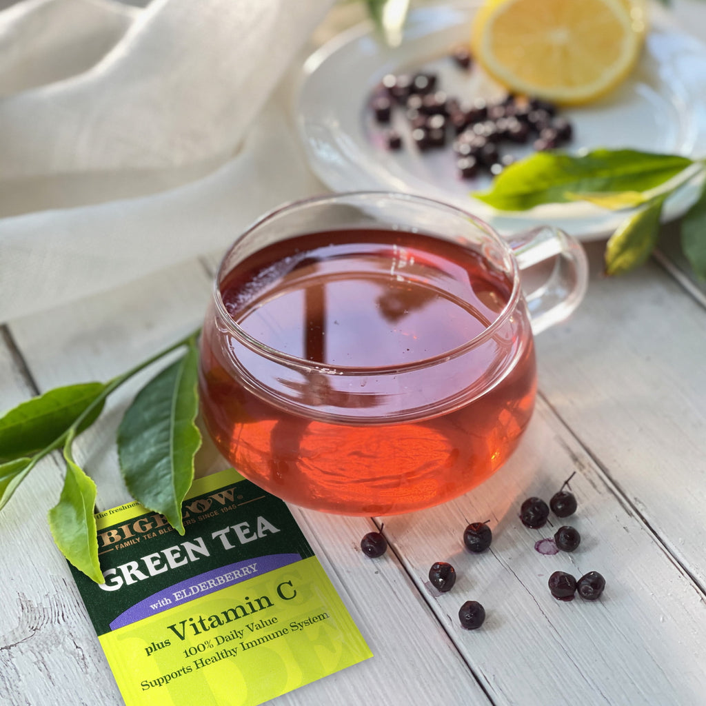 Bigelow Tea Green Tea with Elderberry Plus Vitamin C Bags 18 Count