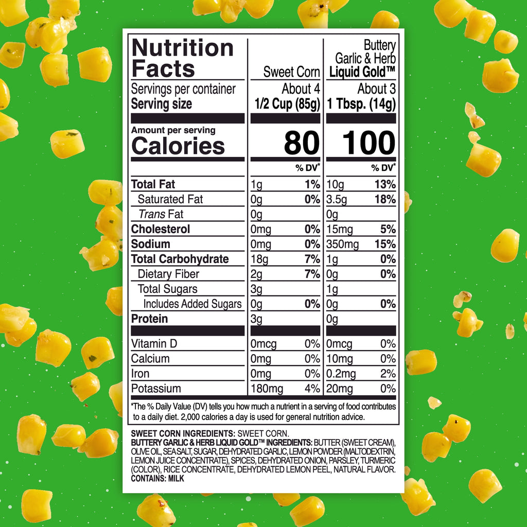 Kinder's Buttery Garlic & Herb Frozen Sweet Corn 13.5 Oz