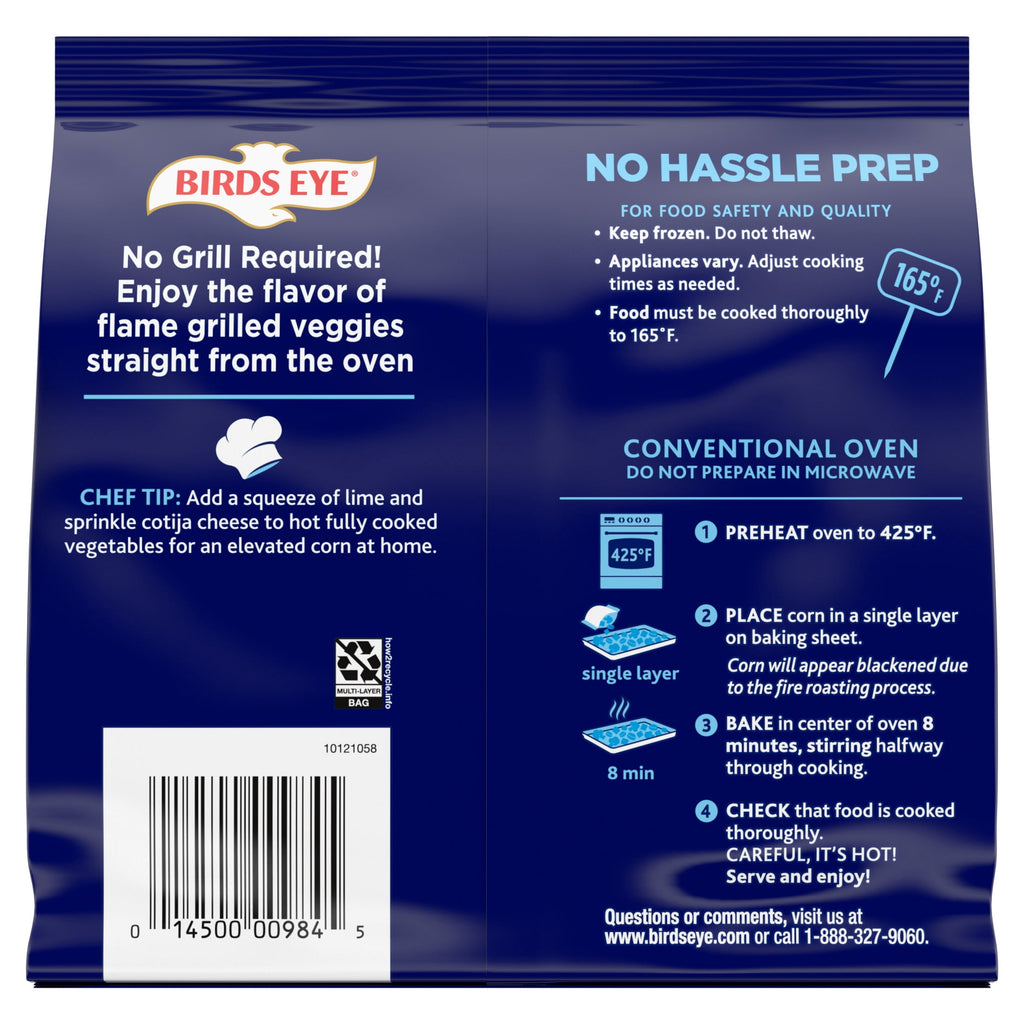 Birds Eye Fire Roasted Corn Frozen 12 Oz
