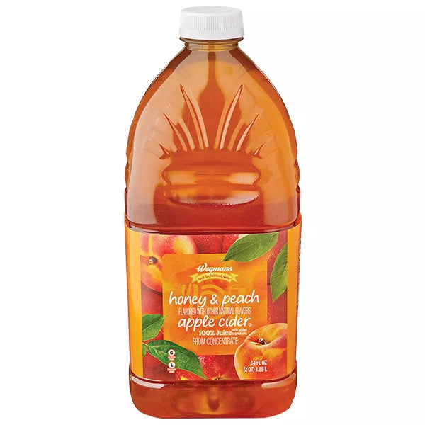 Wegmans Honey Peach Apple Cider 64 fl. oz.