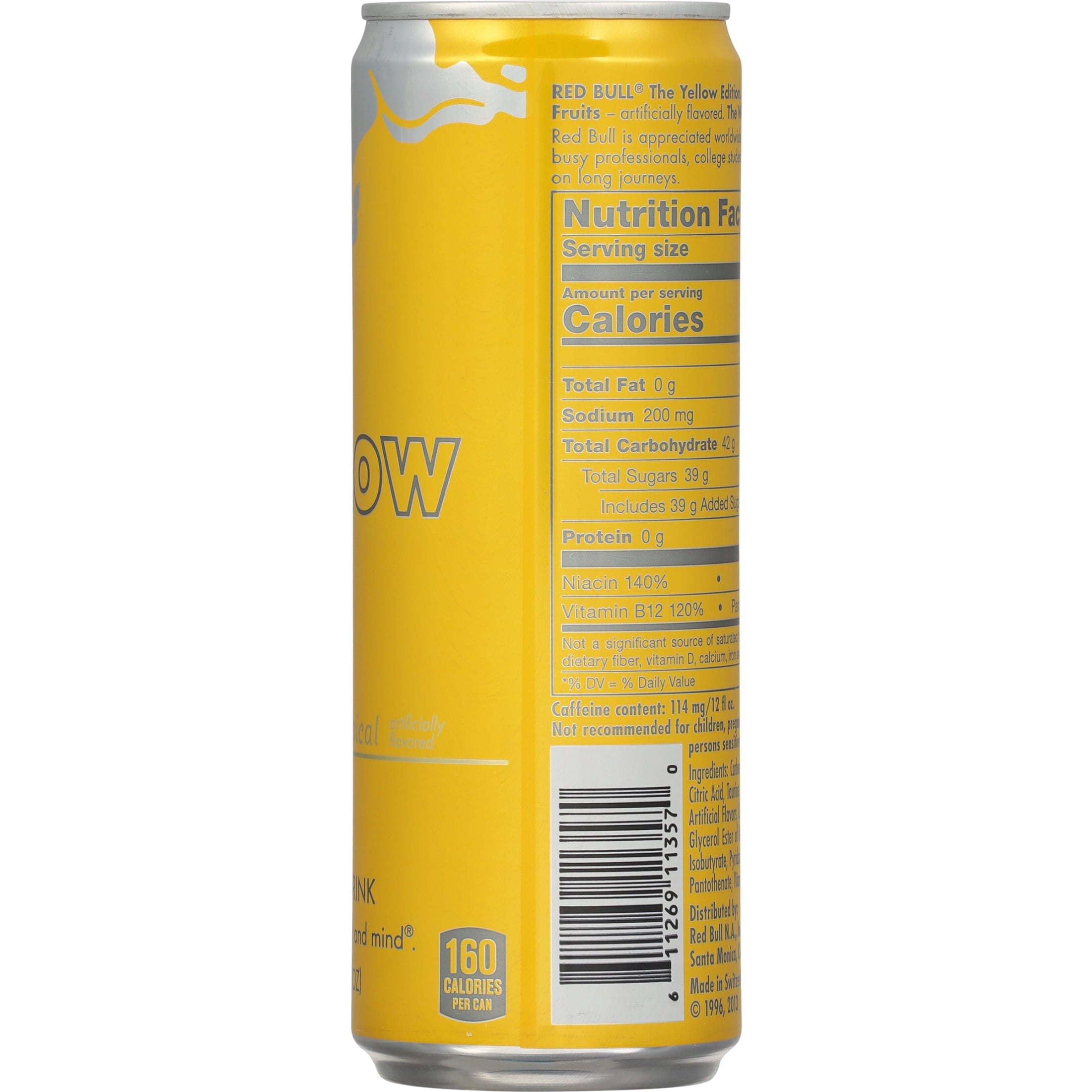 Red Bull Yellow Edition Tropical Energy Drink 12 fl oz Single Can