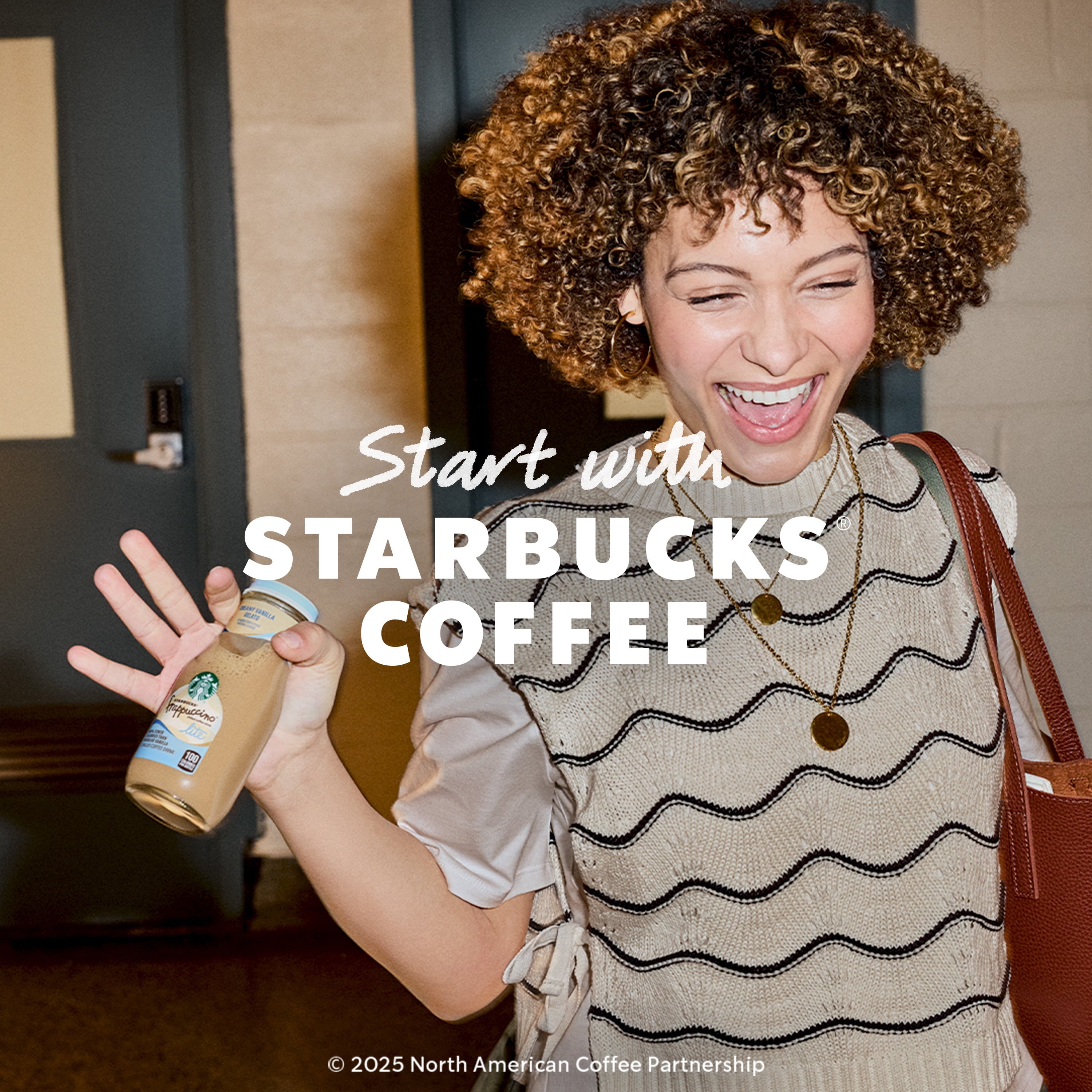Starbucks Naturally Caffeinated Medium Roast Frappuccino Lite Gelato Caramel Iced Coffee 9.5 fl oz Bottle