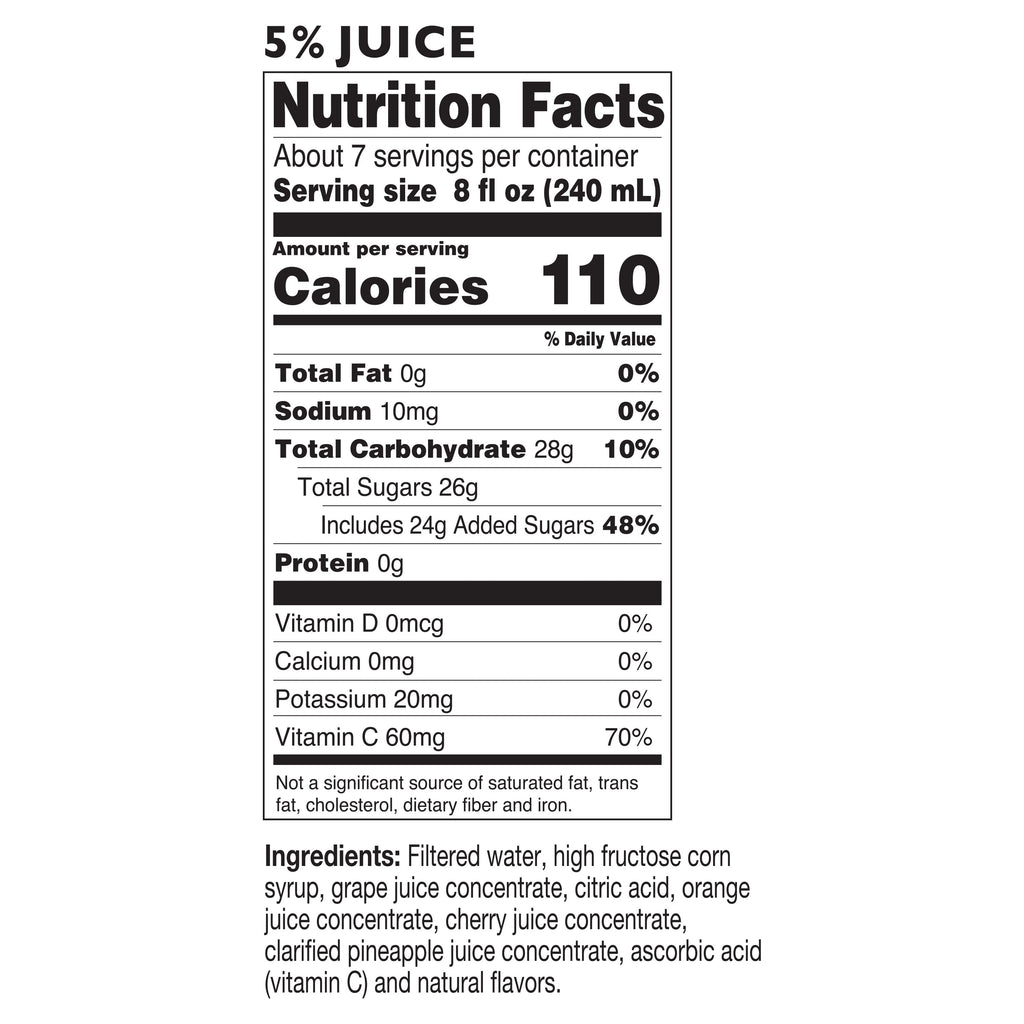 Tropicana Twister Fruit Punch Flavored Juice Drink Pulp-Free 59 fl oz Carton