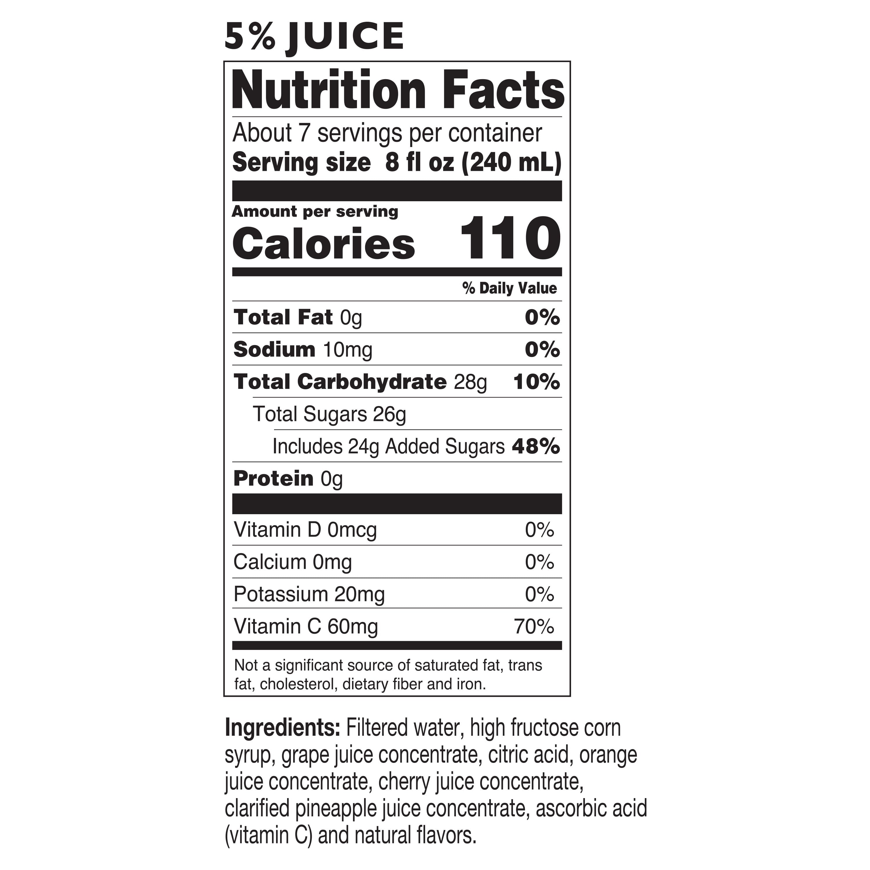 Tropicana Twister Fruit Punch Flavored Juice Drink Pulp-Free 59 fl oz Carton