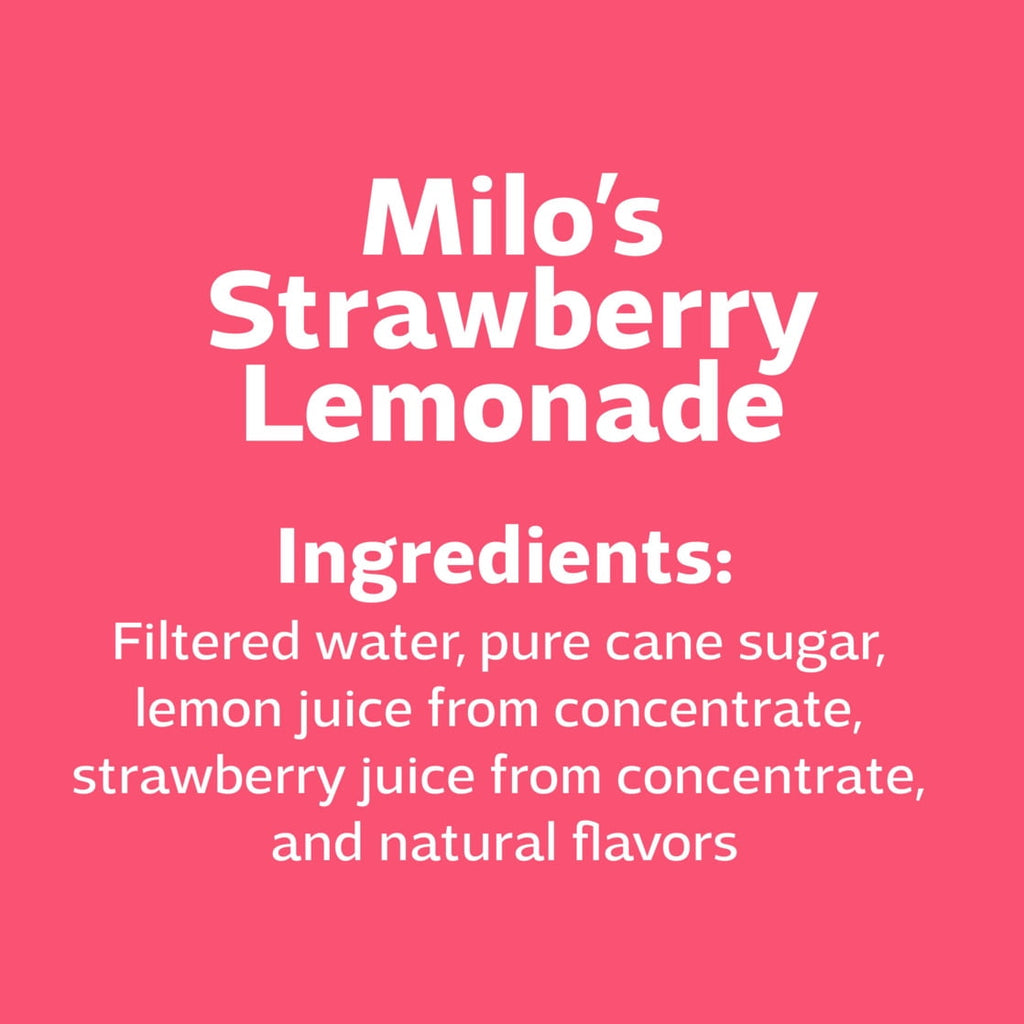 Milo's Strawberry Lemonade Refrigerated Juice Drink 128 fl oz Gallon