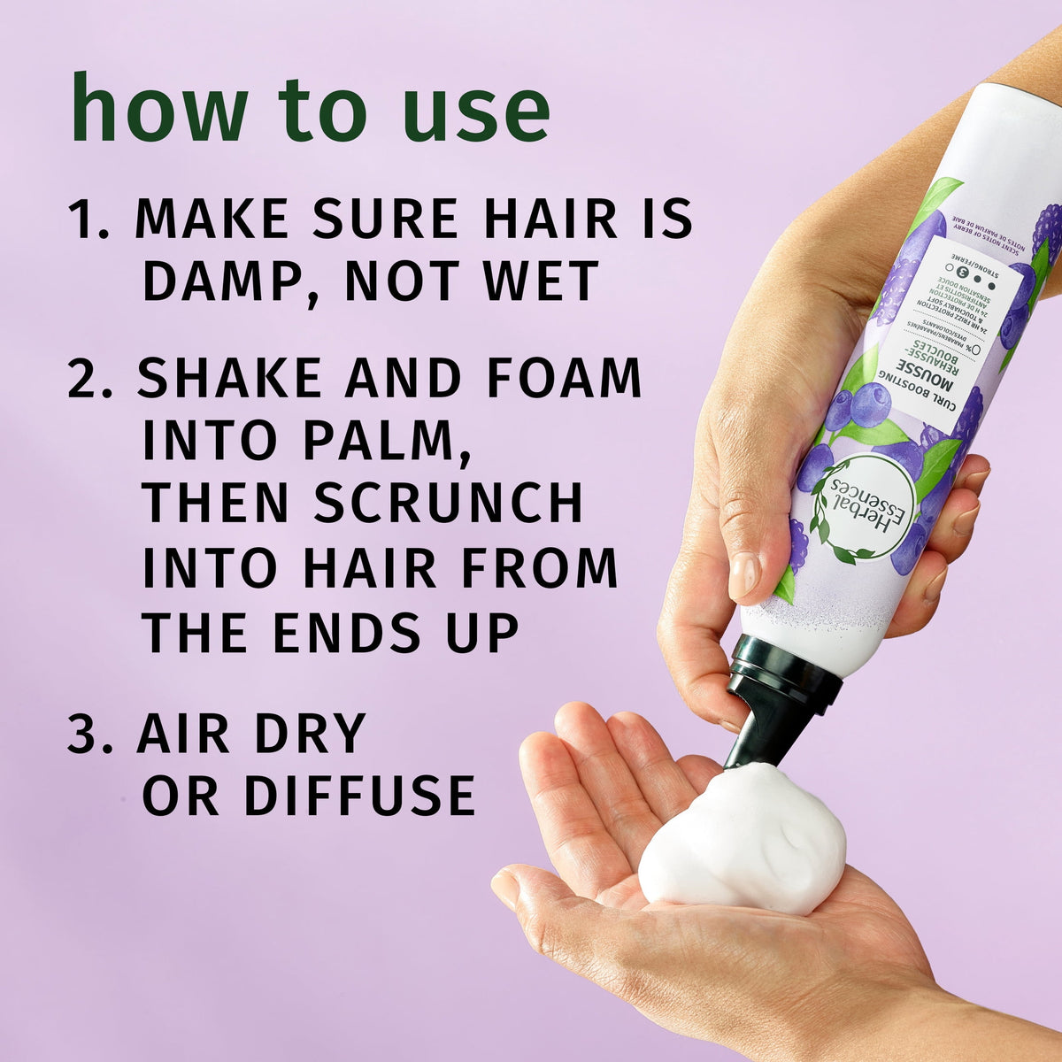 Herbal Essences Curl Boosting Mousse 24-Hour Hold 6.8 fl oz
