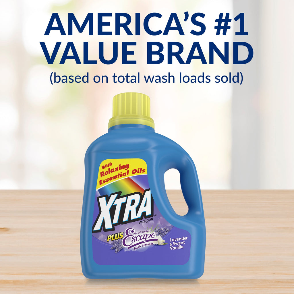 Xtra Plus Scent of Escape Lavender & Sweet Vanilla Liquid Laundry Detergent 97.7 fl oz 63 Loads