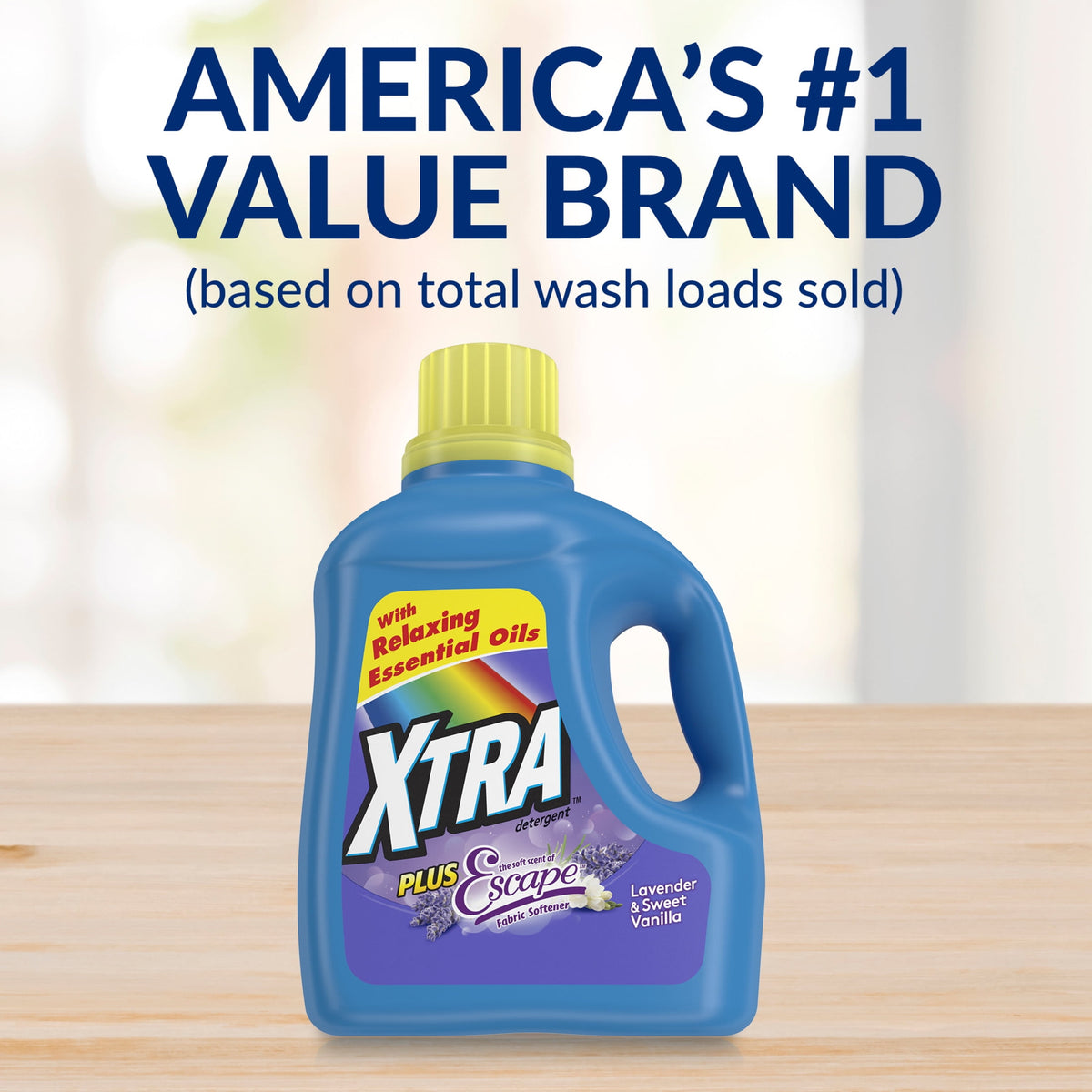 Xtra Plus Scent of Escape Lavender & Sweet Vanilla Liquid Laundry Detergent 97.7 fl oz 63 Loads