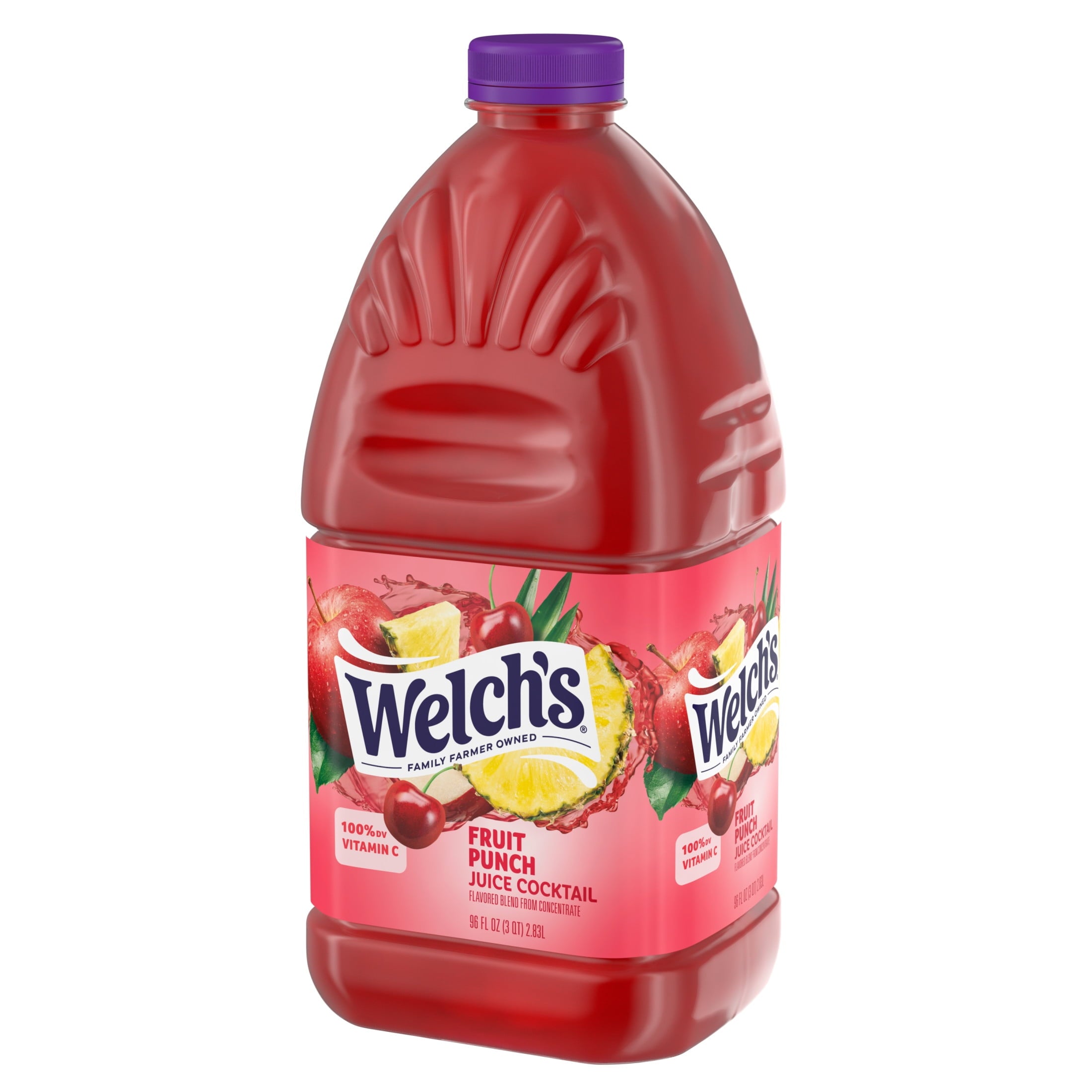 Welch's Fruit Punch Juice Cocktail Pulp-Free 96 fl oz Bottle
