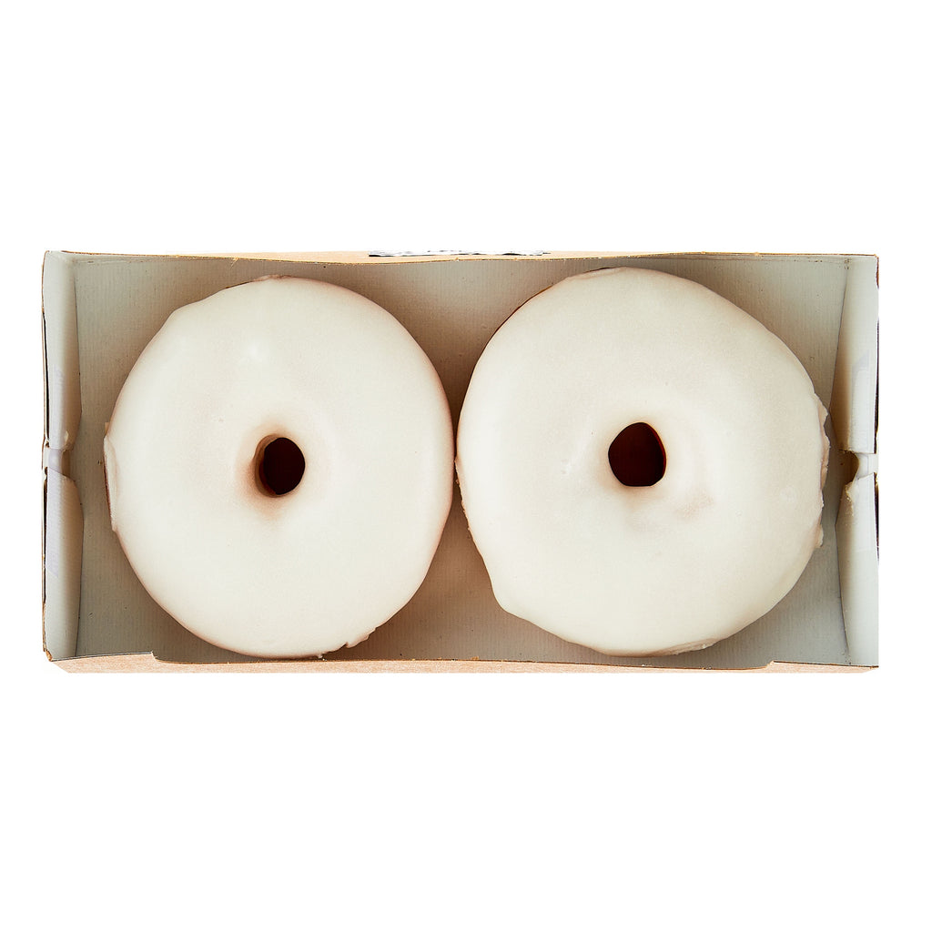Regular Vanilla Iced Donuts 4 Oz 2 Count Freshness Guaranteed