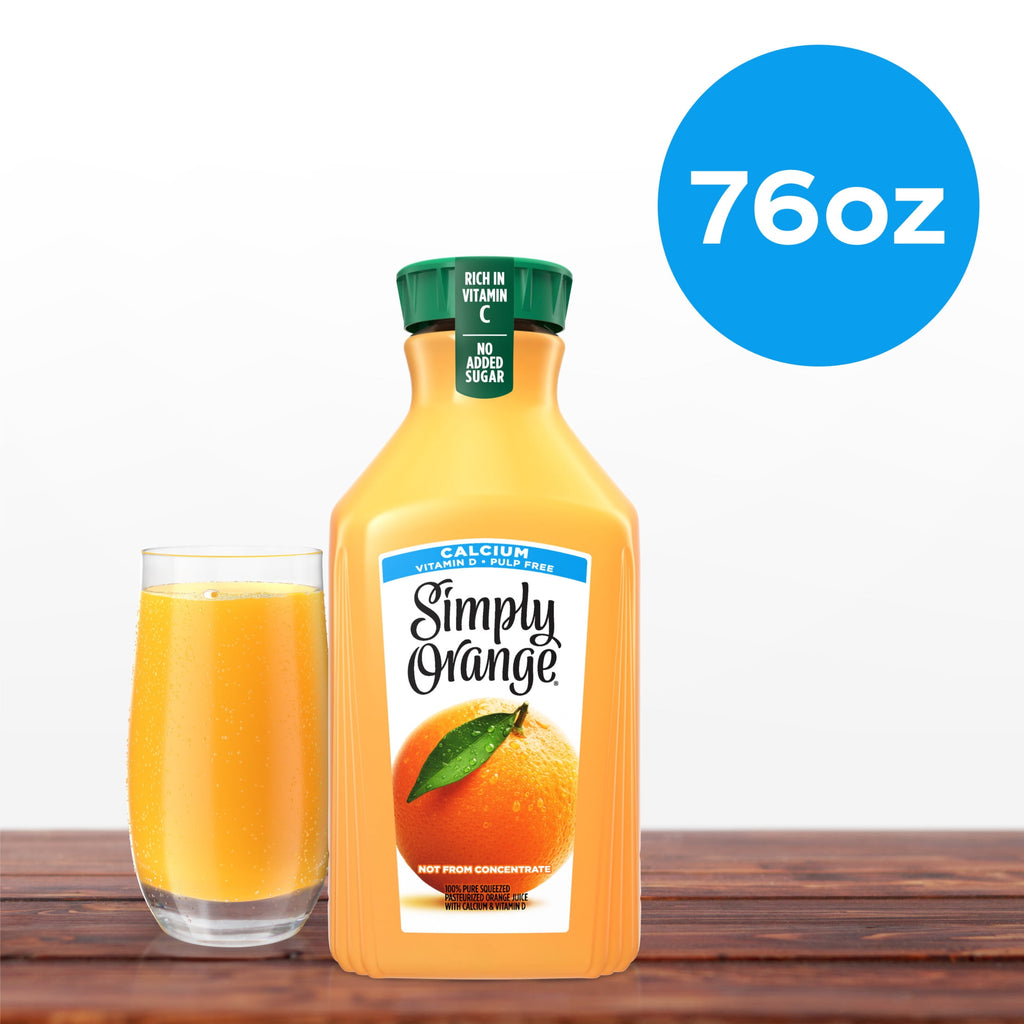 Simply Orange Juice with Calcium Some Pulp 76 fl oz