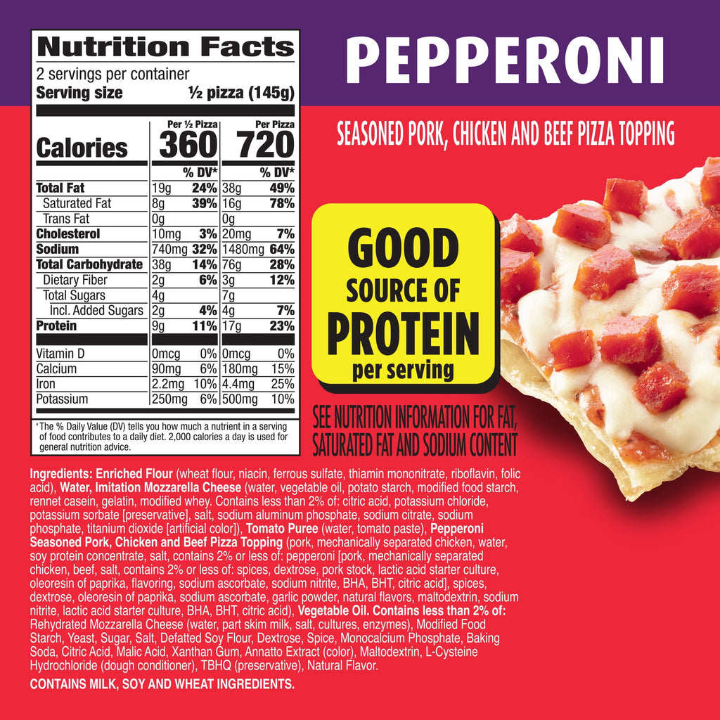 Totino's Pepperoni Thin Crust Party Pizza 10.2 Oz Frozen