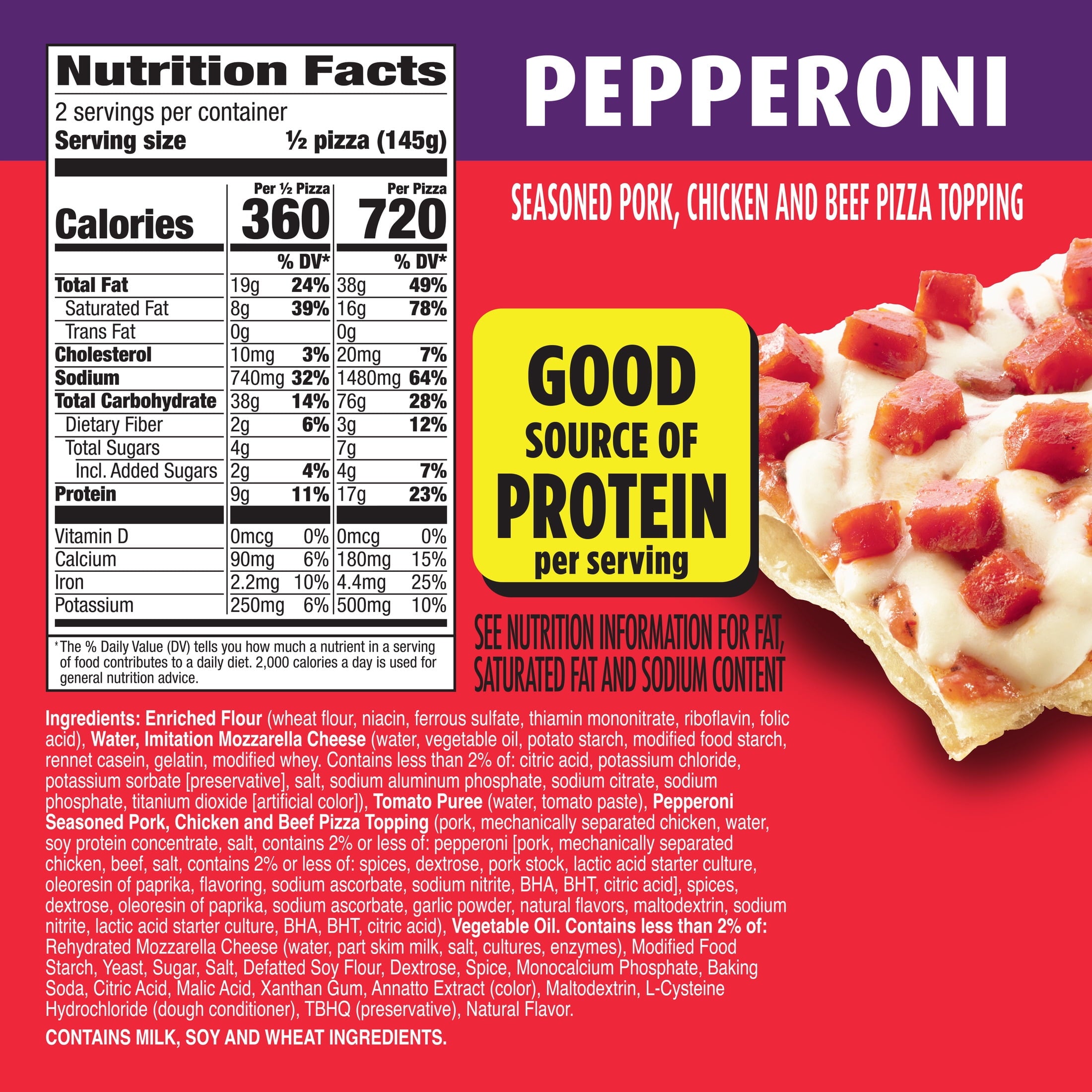 Totino's Pepperoni Thin Crust Party Pizza 10.2 Oz Frozen
