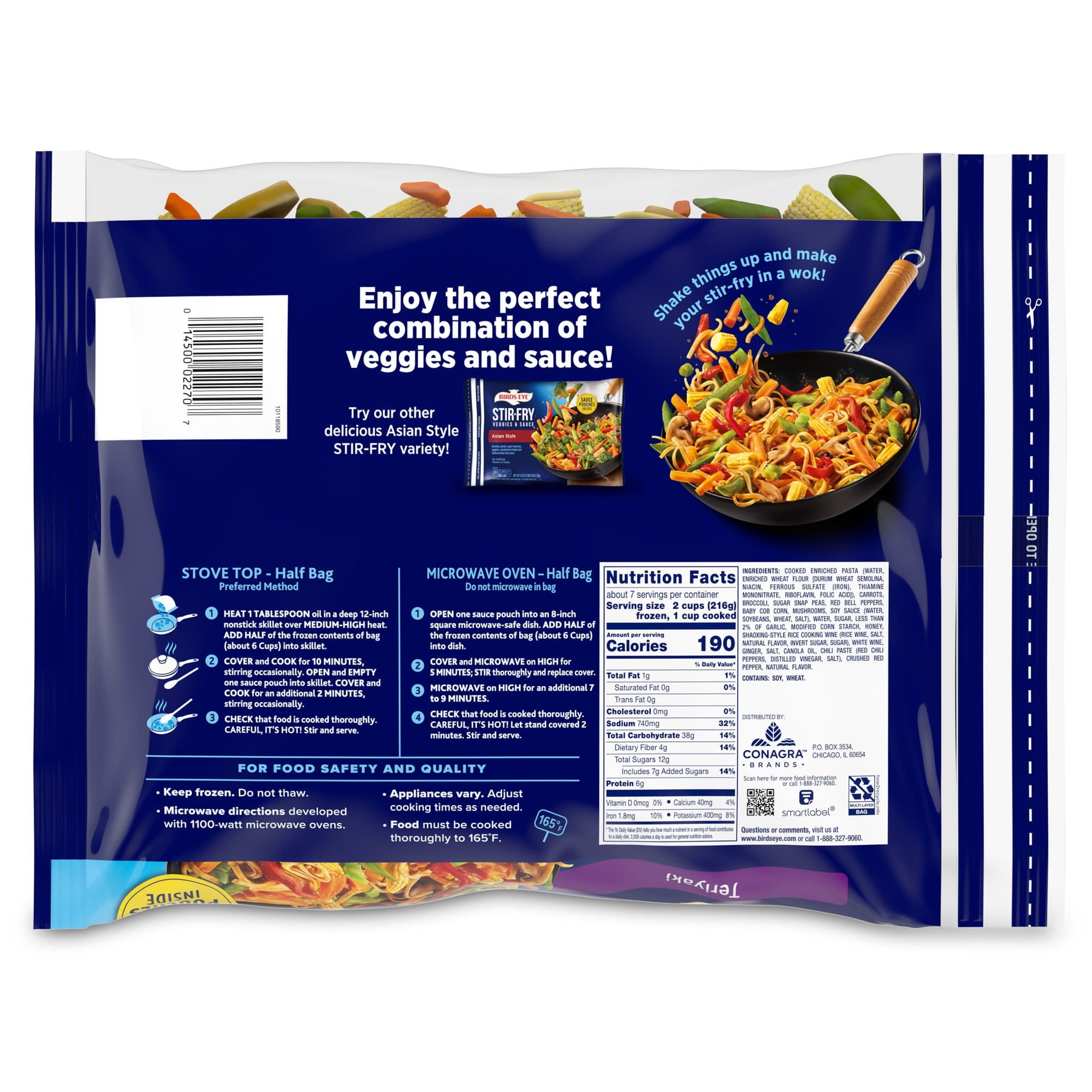 Birds Eye Teriyaki Frozen Stir Fry Veggies and Sauce 52.2 Oz