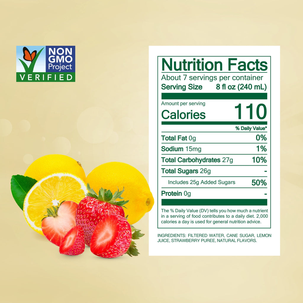 Simply Lemonade with Strawberry Juice Drink 52 fl oz Bottle