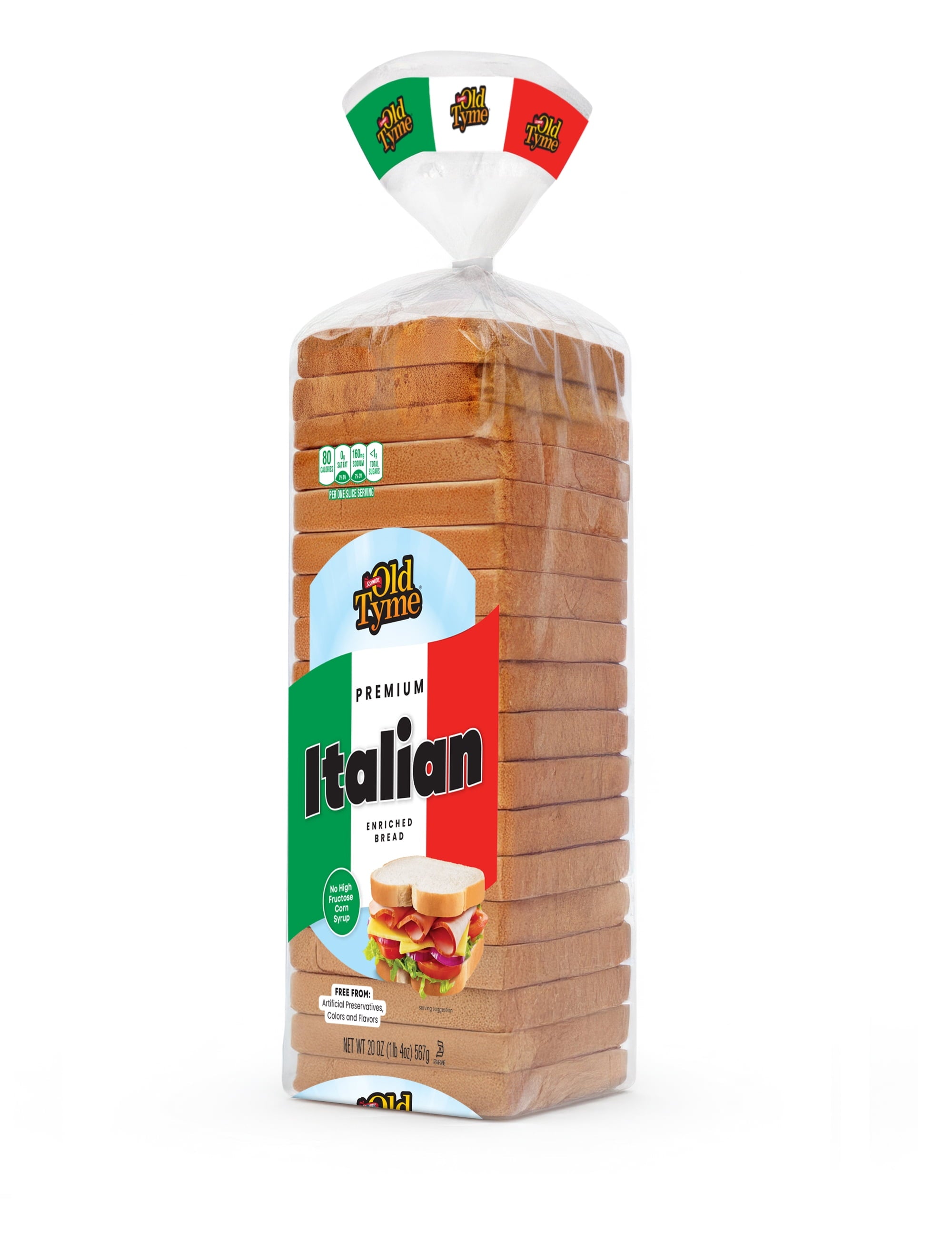 Old Tyme Premium Italian Enriched Bread Loaf 20 Oz
