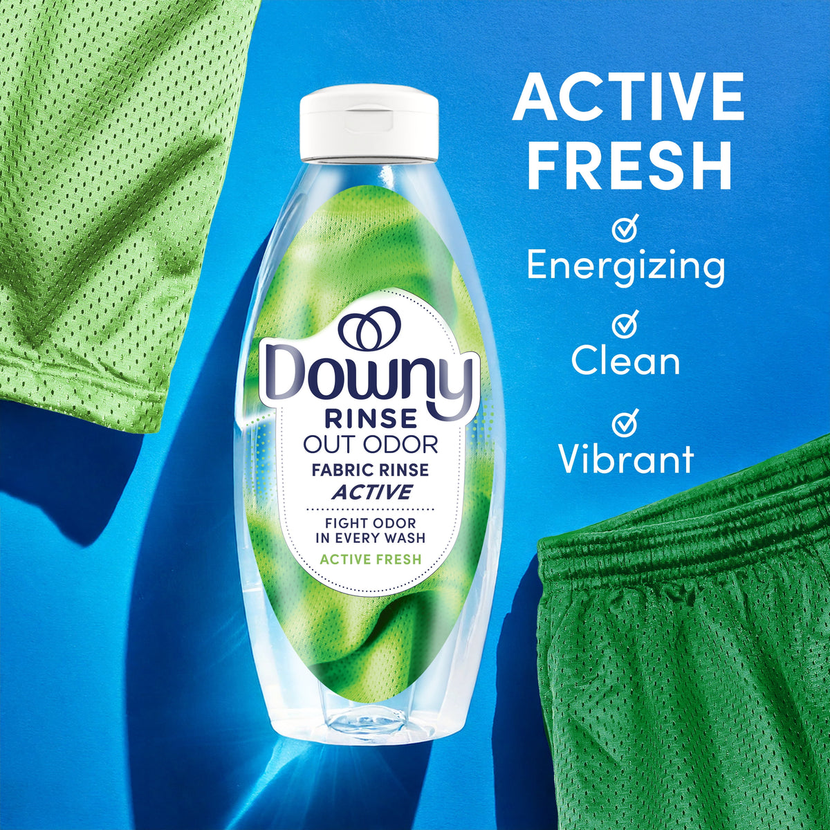 Downy Rinse Out Odor Laundry Rinse Active Fresh Scent 48 fl oz
