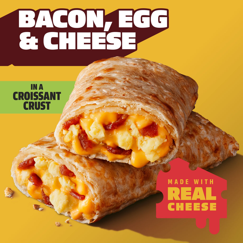 Hot Pockets Bacon Egg and Cheese Croissant Crust Breakfast Sandwich Frozen 17 Oz 4 Count