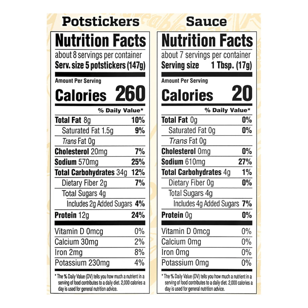Tai Pei Pork Potstickers Frozen Asian Appetizers 46.5 Oz