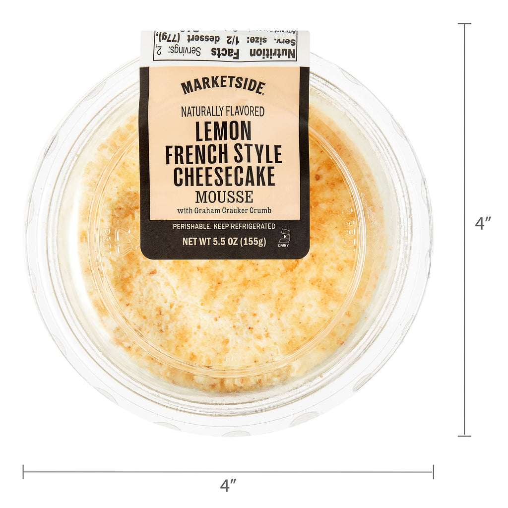 Lemon French Style Cheesecake Mousse Cup 5.25 Oz 1 Count Marketside