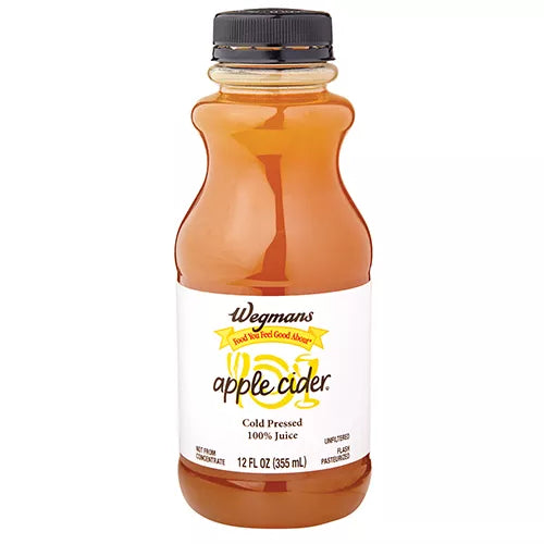 Wegmans Cold Pressed 100% Juice, Apple Cider 12 fl. oz.