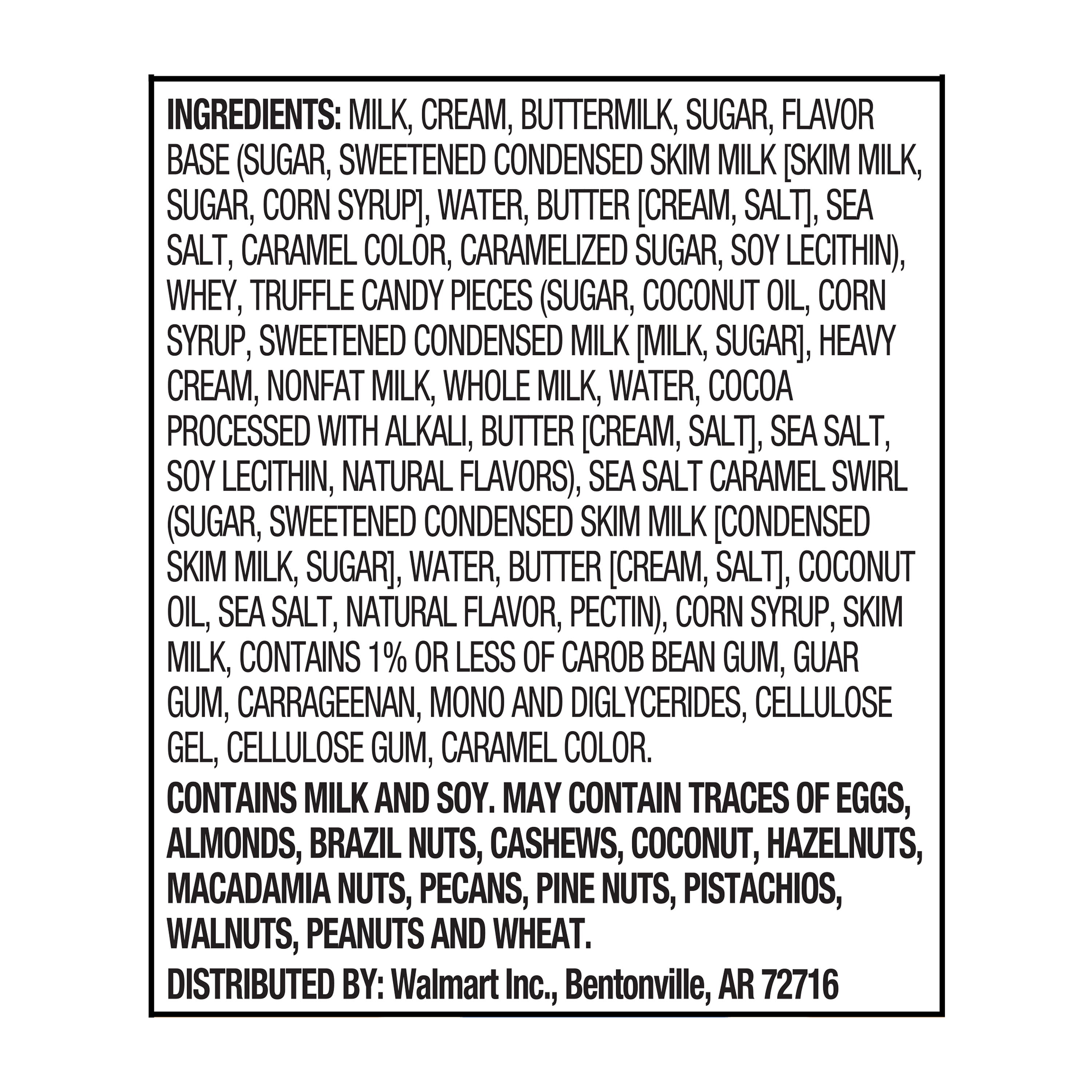 Great Value Sea Salt Caramel Ice Cream 48 Fl Oz