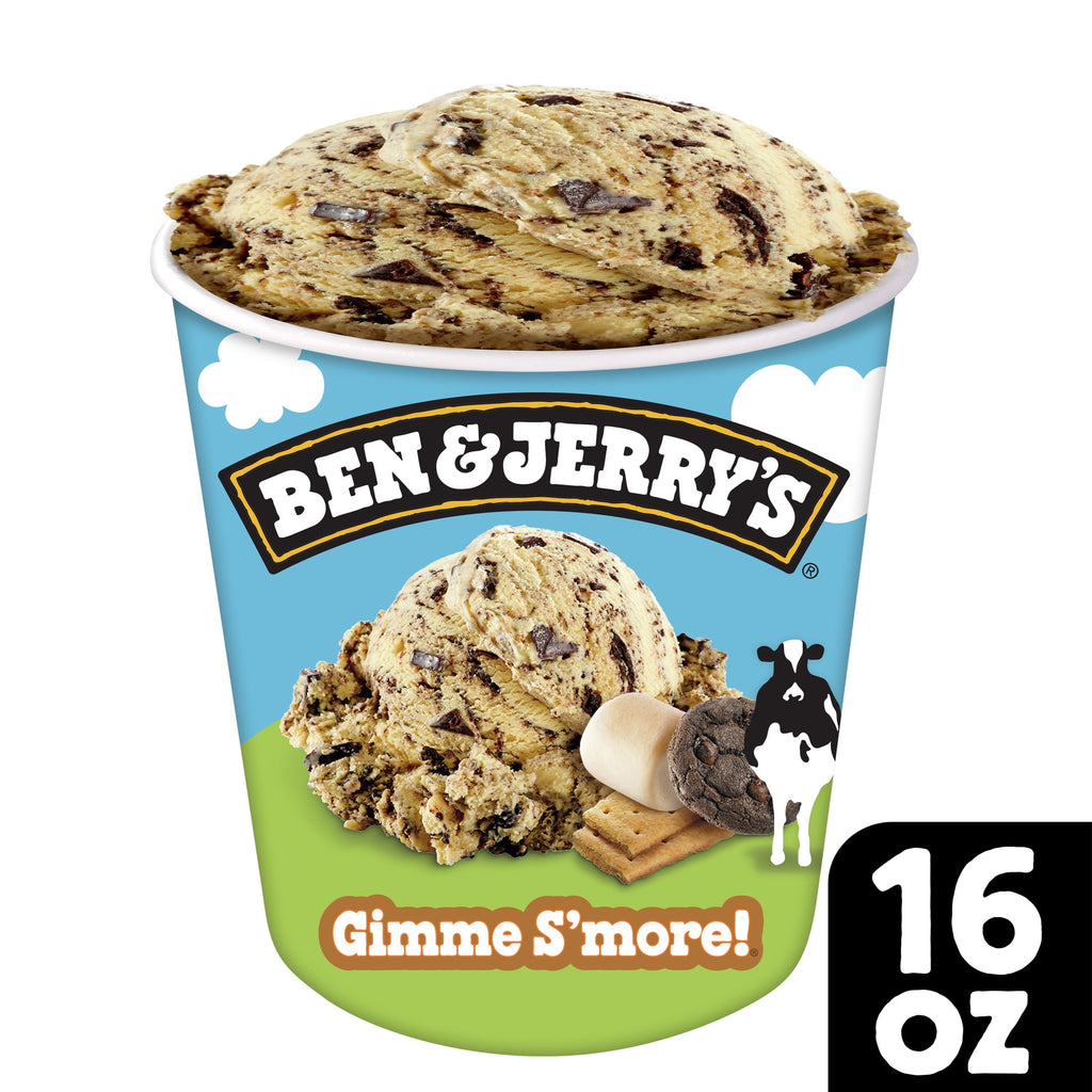 Ben & Jerry's Gimme Smore Toasted Marshmallow Ice Cream 1 Pint