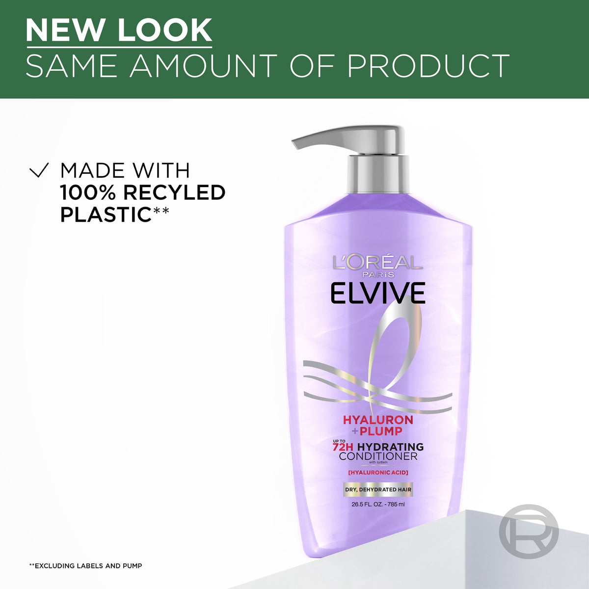 L'Oreal Paris Elvive Hyaluron Plump Hydrating Conditioner for Dry Hair 26.5 fl oz