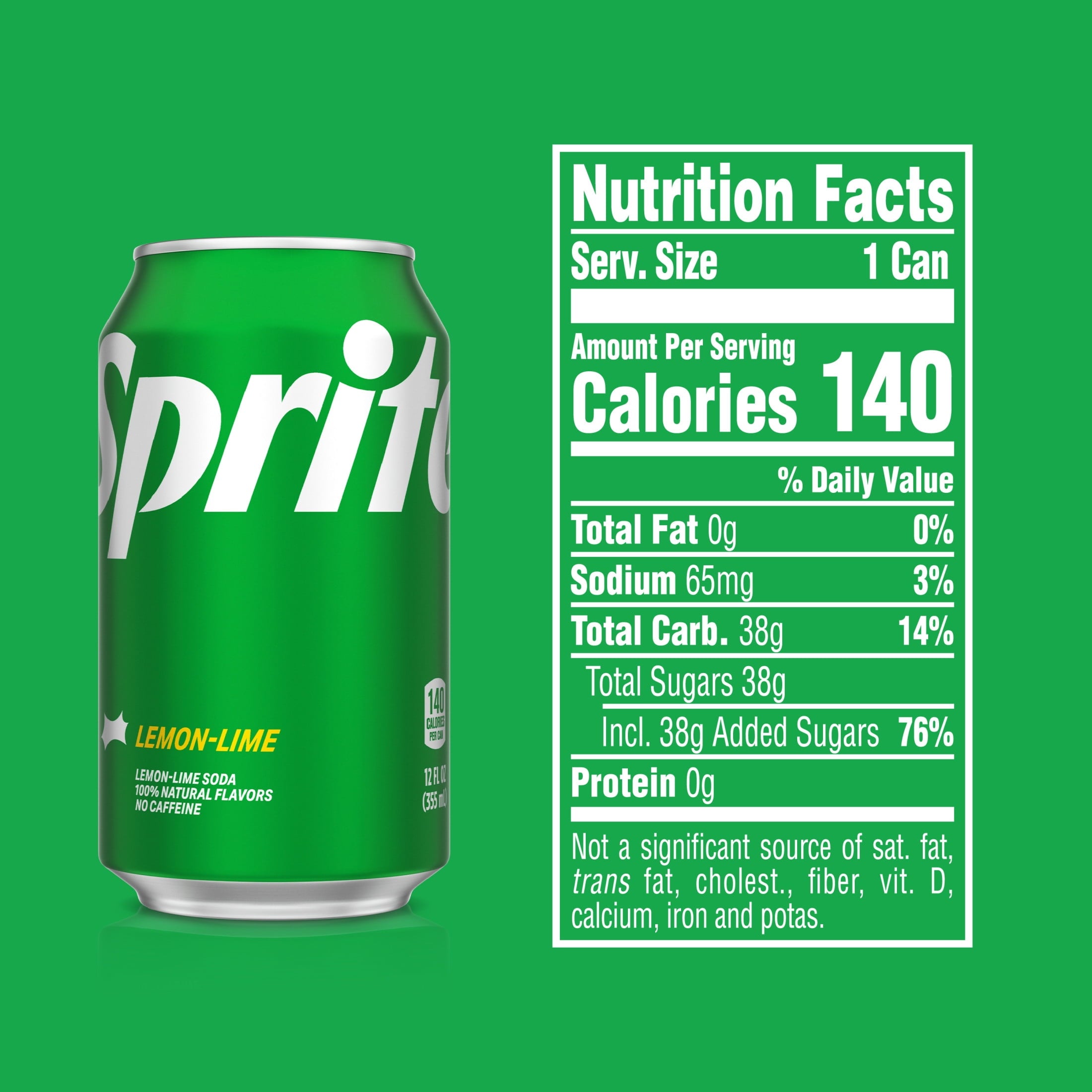 Sprite Lemon-Lime Caffeine Free Soda Pop Cans 12 Fl Oz 24 Pack