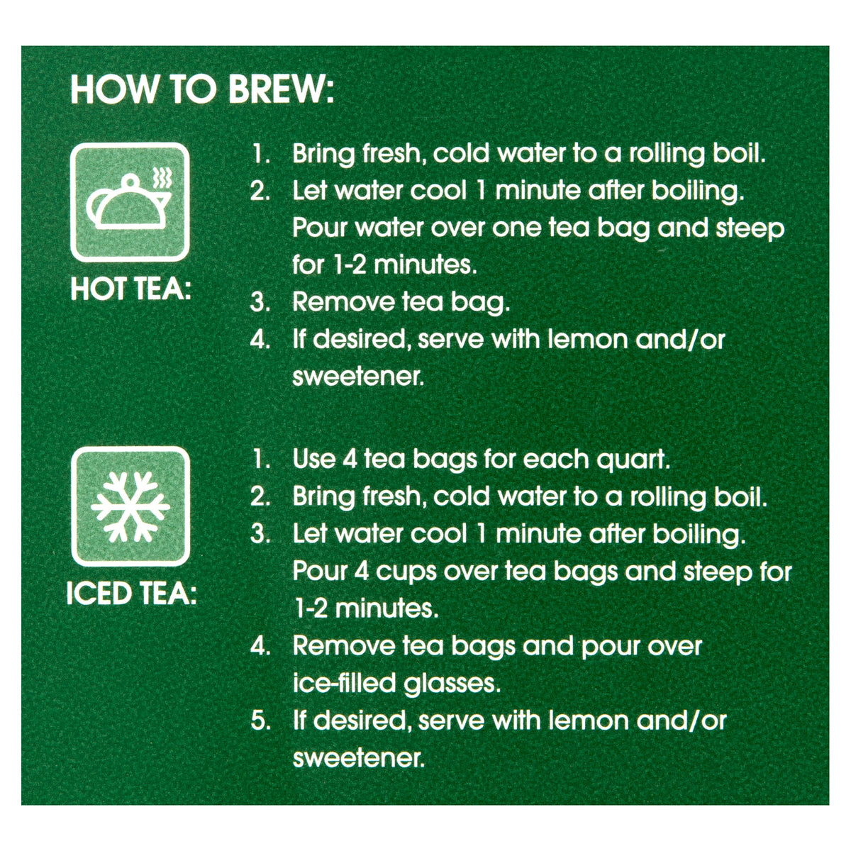 Great Value Naturally Caffeinated Green Tea Bags 2.5 oz 40 Count
