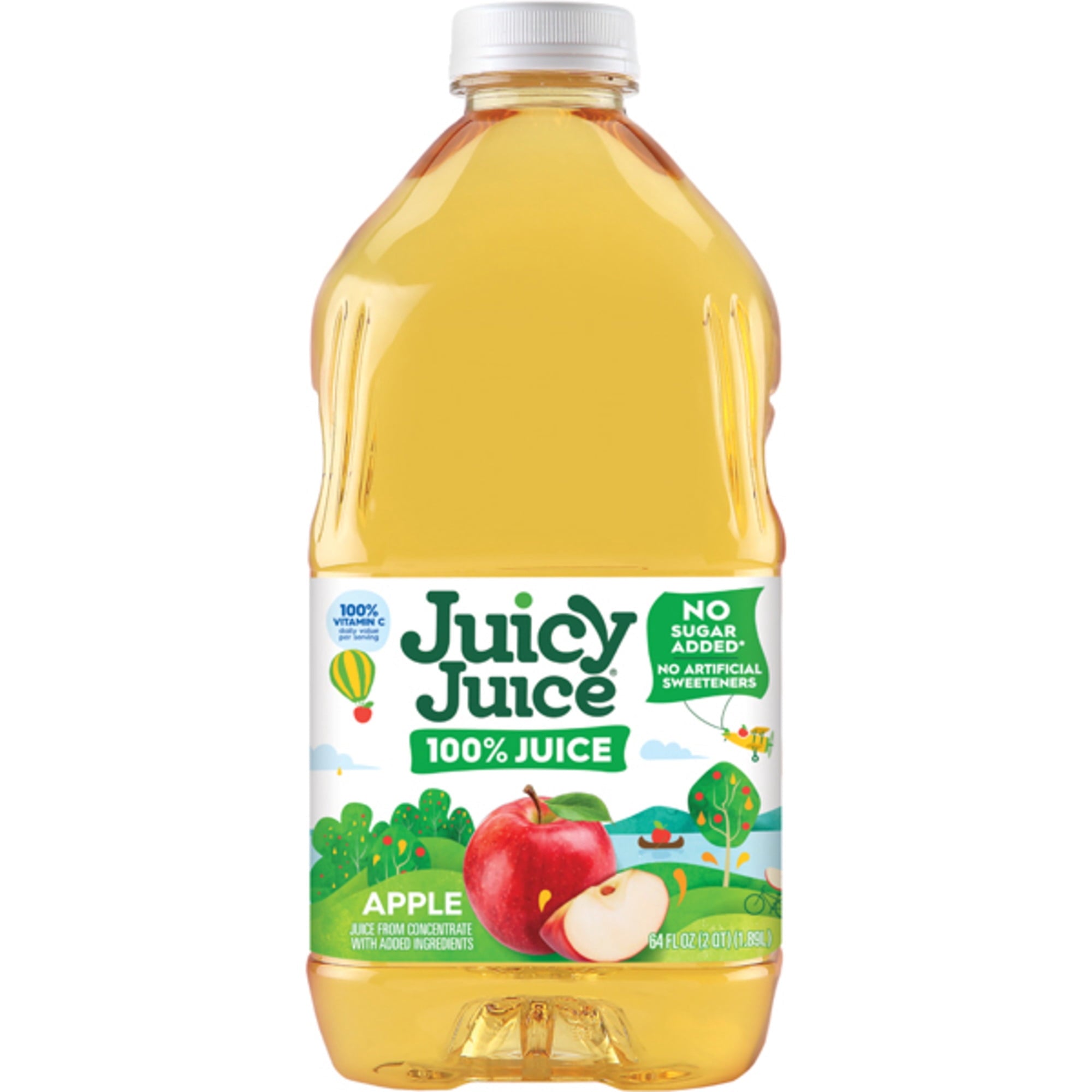 Juicy Juice 100% Apple Juice Pulp-Free 64 fl oz Bottle
