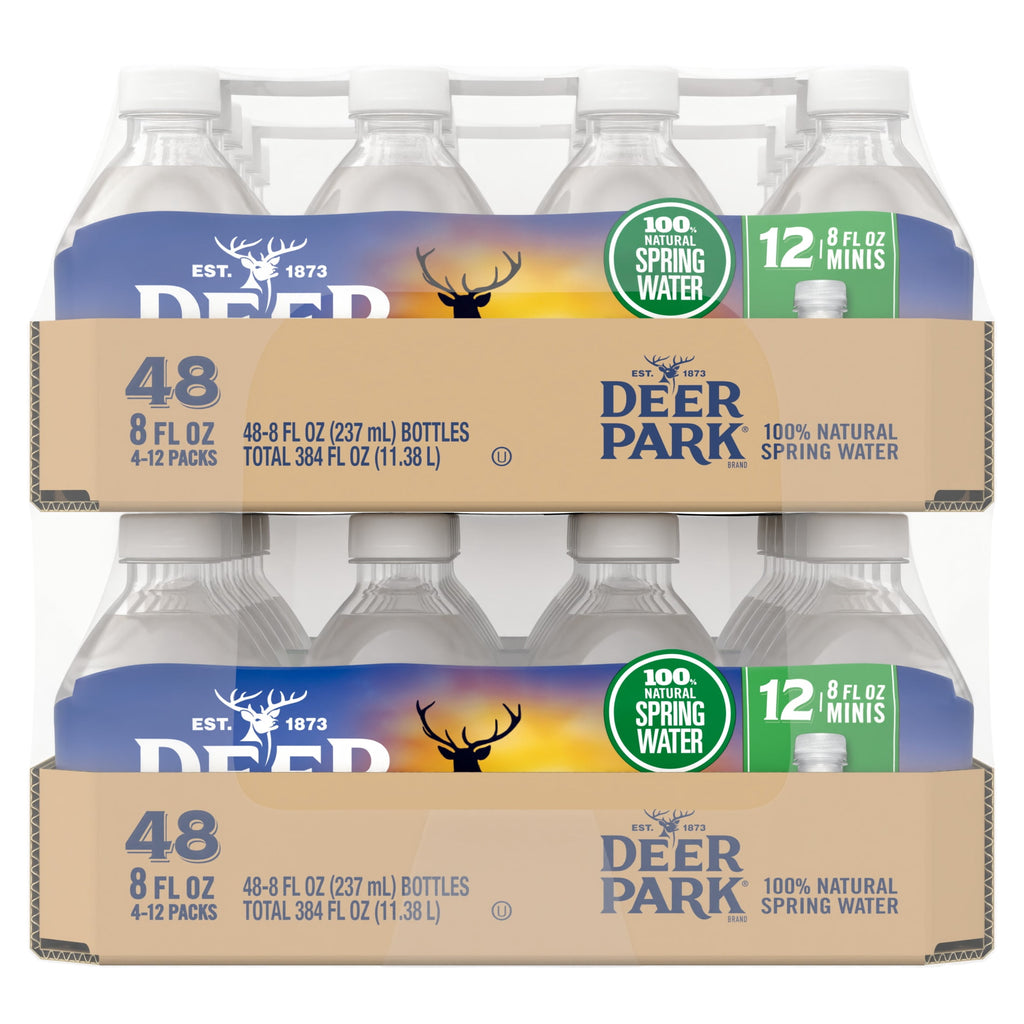 Deer Park Spring Water 8 fl oz Plastic Bottles 48 Pack
