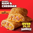 Hot Pockets Hickory Ham and Cheddar Cheese Crispy Crust Frozen Sandwich 54 Oz