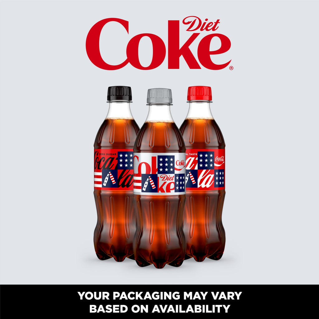 Soda Pop Bottles 16.9 Fl Oz 6 Pack Diet Coke