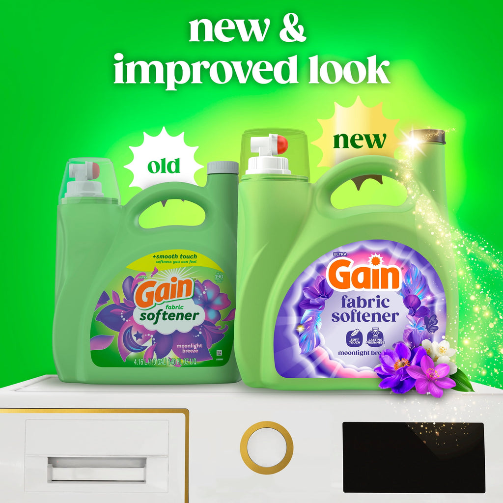 Gain Liquid Fabric Softener Moonlight Breeze Scent 140 fl oz 190 Loads