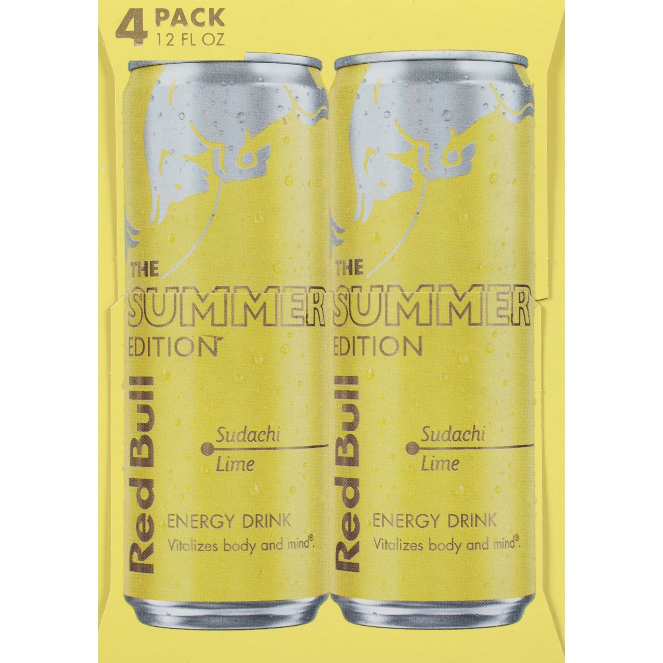 Red Bull Summer Edition Sudachi Lime Energy Drink 12 fl oz 4 Pack Cans